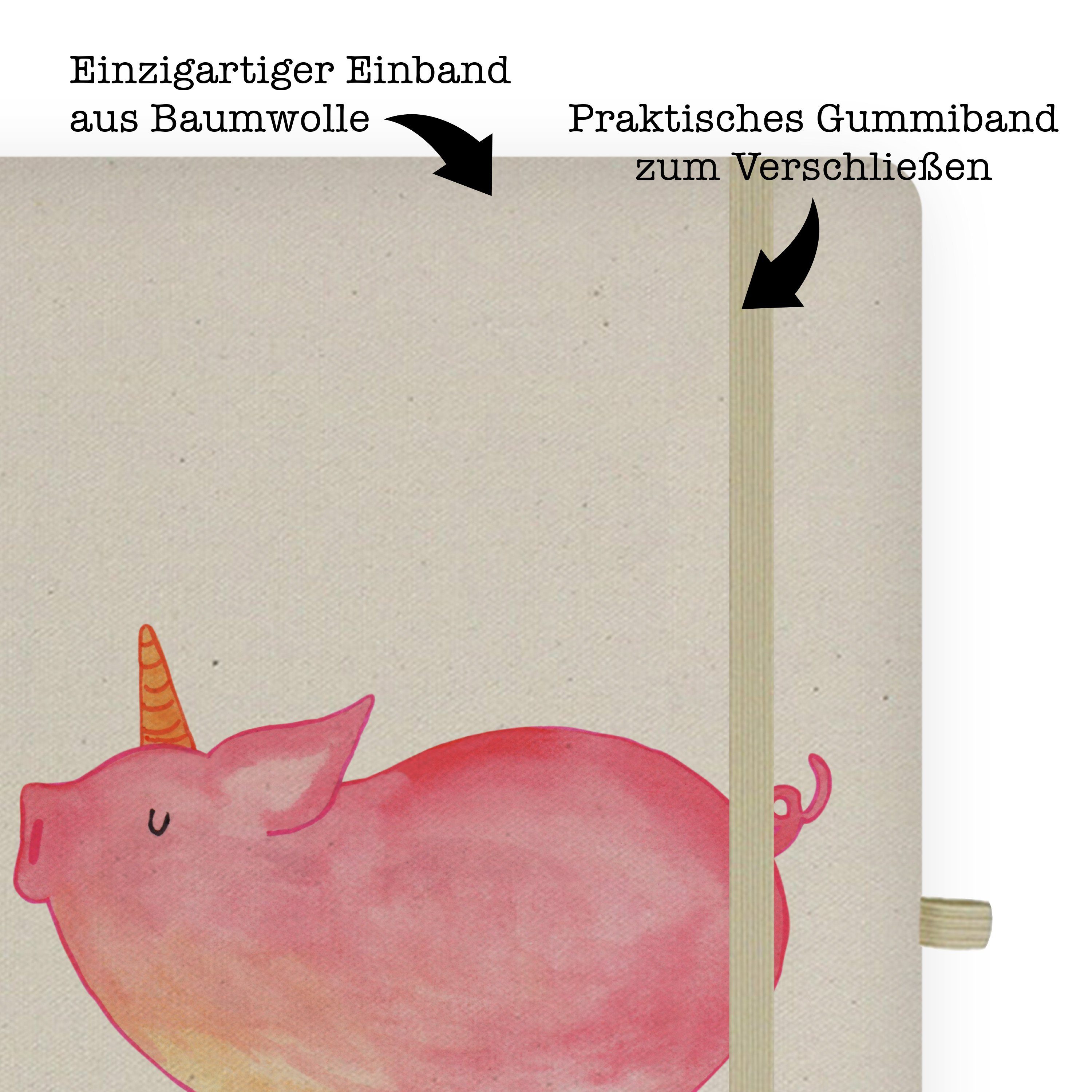 - Geschenk, Transparent Party, Schreib - Panda Mr. Mrs. Notizbuch Schweinhorn & Notizen, Einhorn