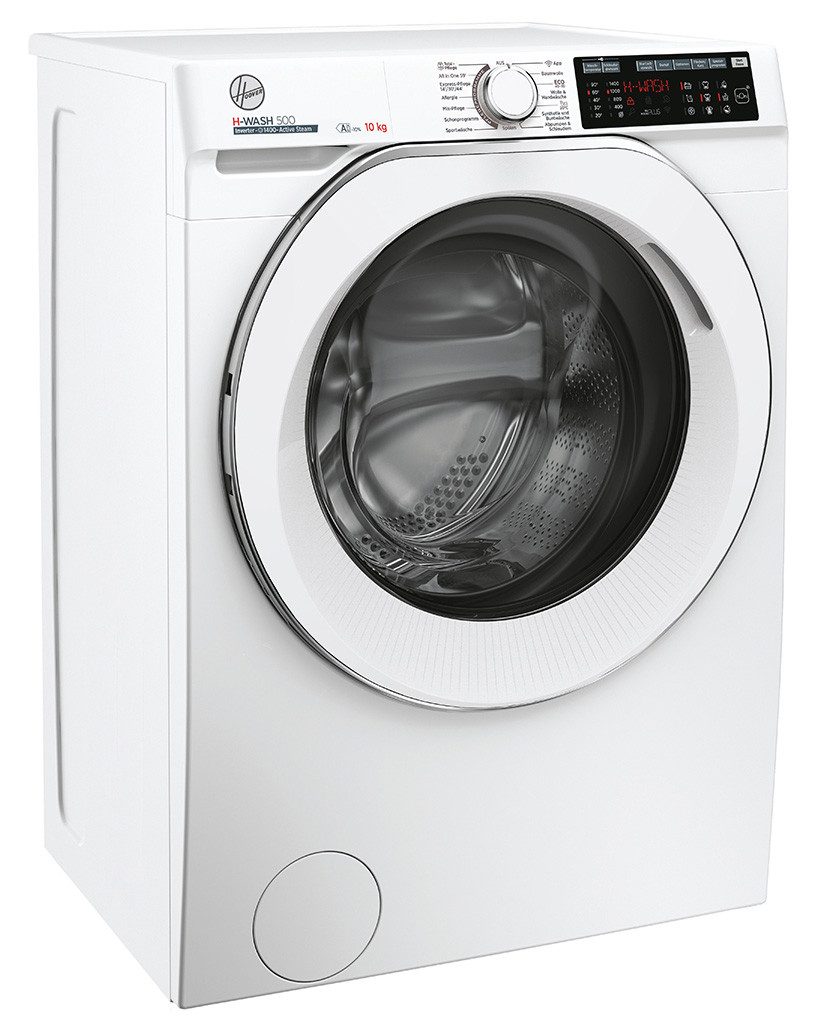 Hoover Waschmaschine HWQ 410AMC6/1-84, 10 kg, 1400 U/min, Dampfprogramm – Für schonende Reinigung, Spezial-Programme