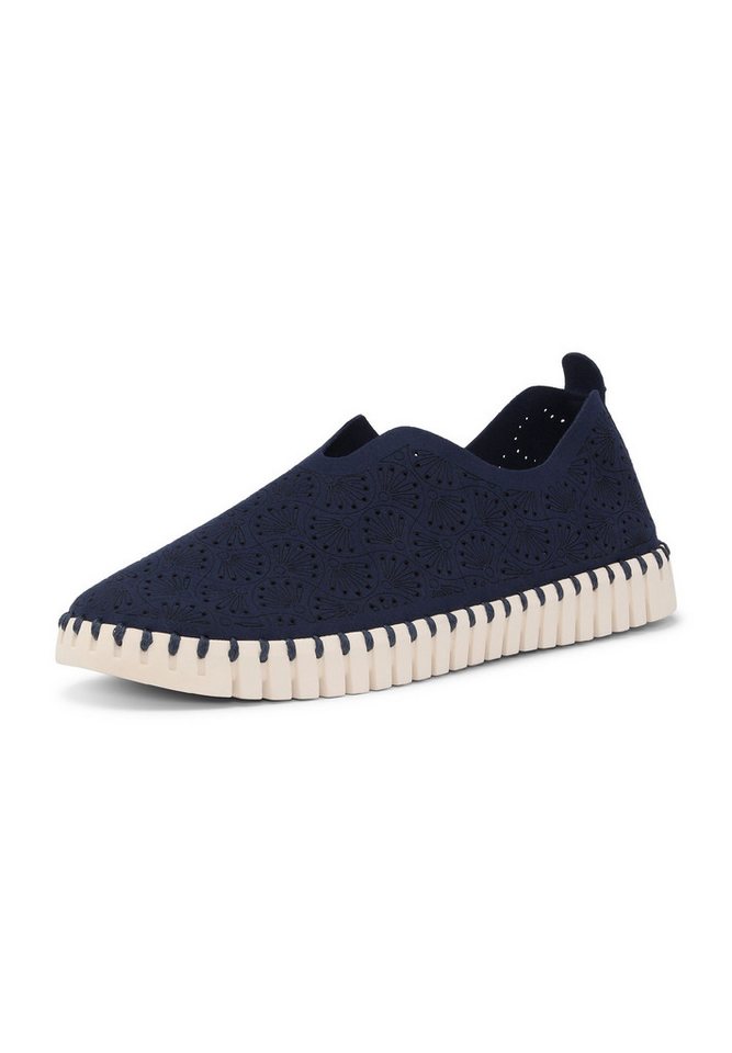 Ilse Jacobsen TULIP3485 Slipper Plateausohle, atmungsaktive Mikrofaser, hoher Tragekomfort