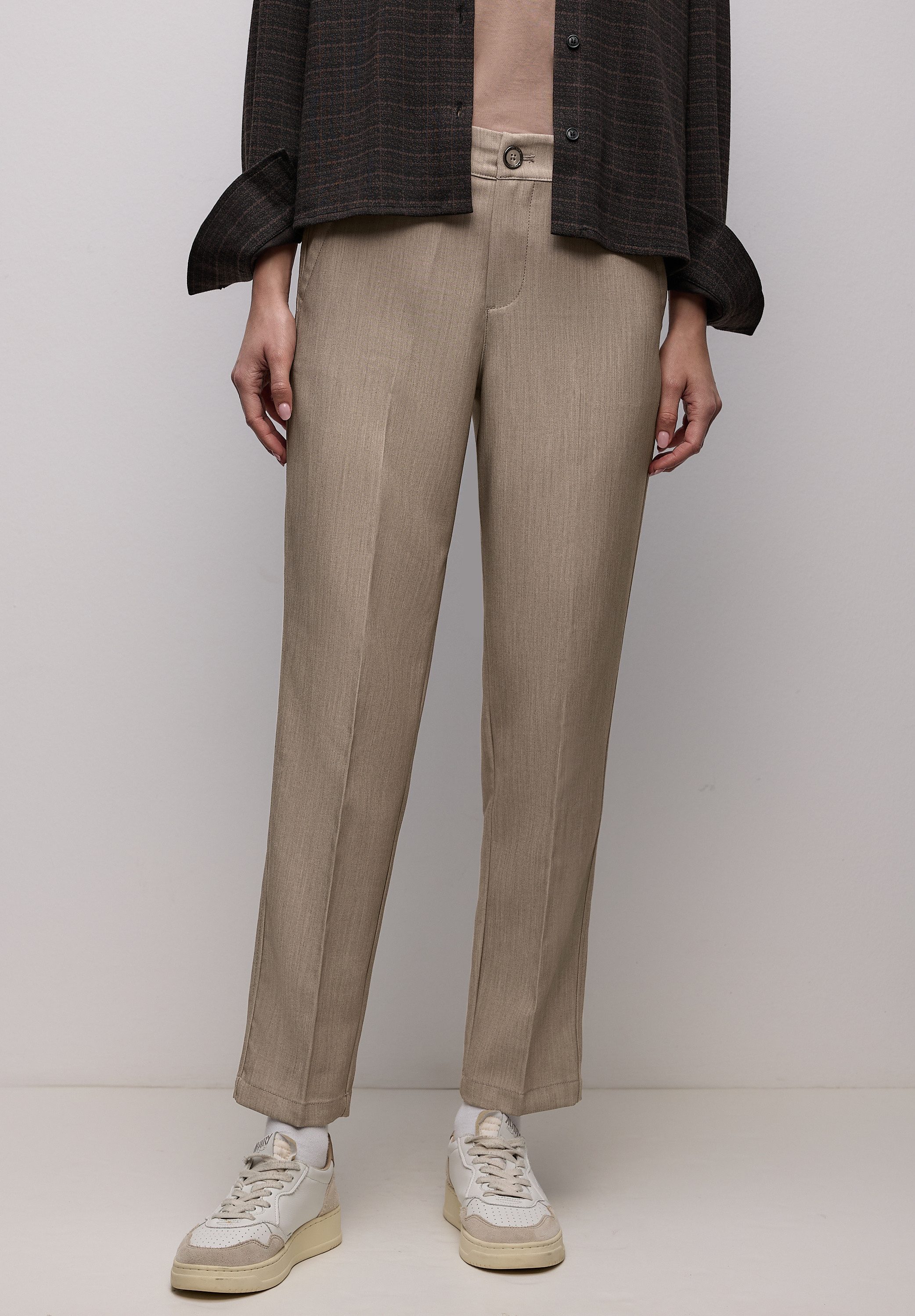 CECIL Chinos im elastischen Materialmix