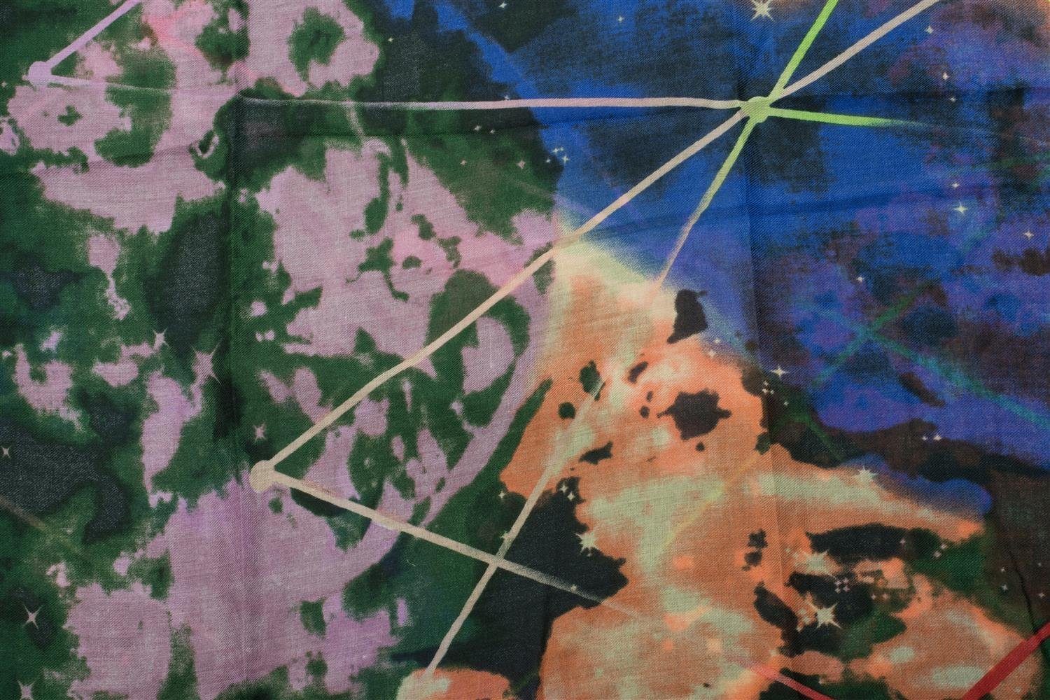 styleBREAKER Loop Loop Schal mit Sternennebel Weltall Motiv Print, (1-St)