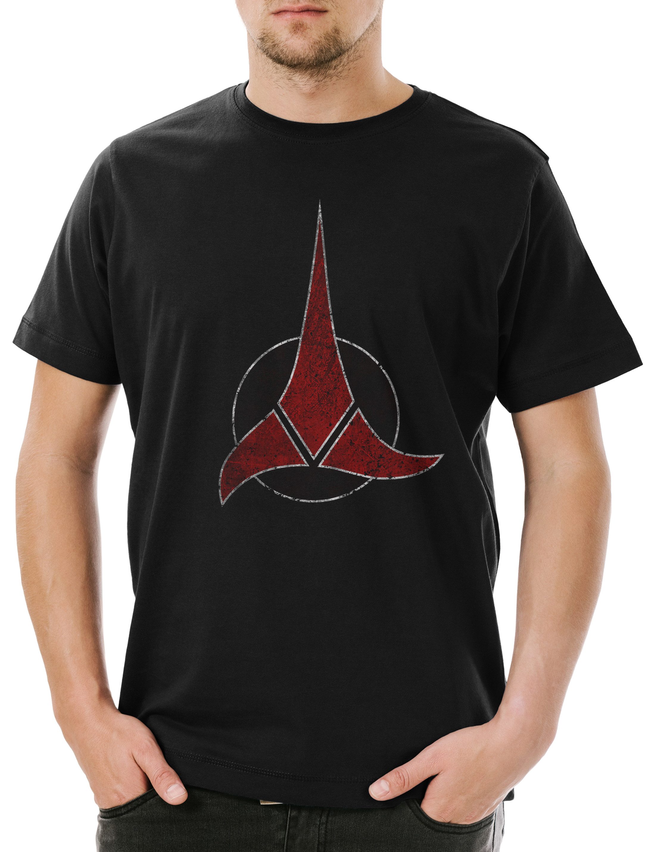 Urban Backwoods Print-Shirt Warbird Star Symbol Herren T-Shirt Sci-Fi Logo Sign Series Zeichen (1-tlg) Trek Abzeichen Empire Klingon