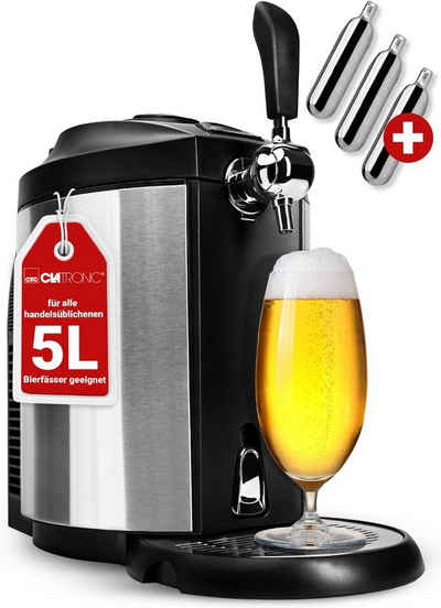 CLATRONIC Bierzapfanlage BZ 3740, für alle handelsüblichen 5 Liter Bierfässer