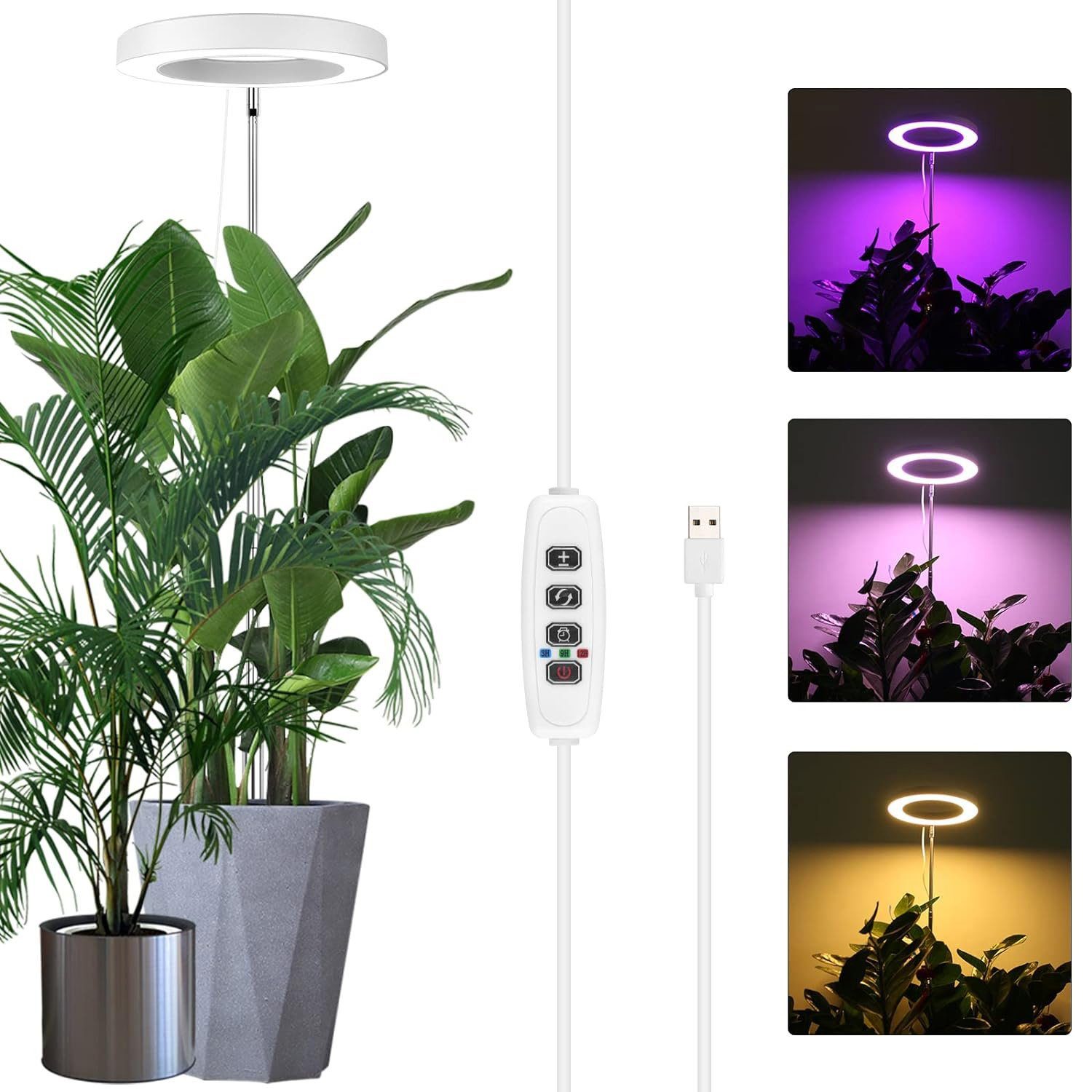 Laybasic Pflanzenlampe 72LEDs Pflanzenlampe Vollspektrum,Garten Zimmergewäc günstig online kaufen