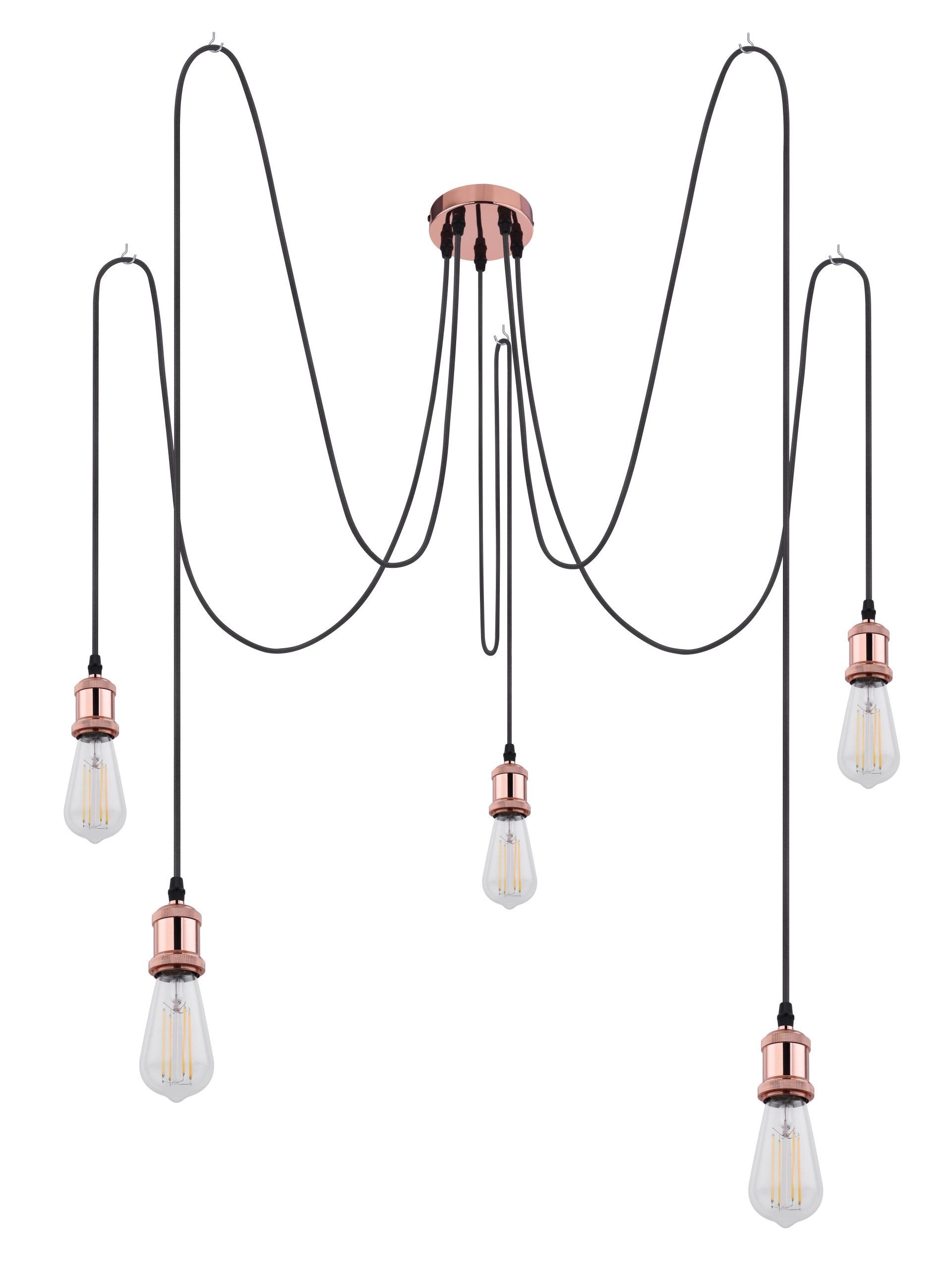 GLOBO LIGHTING Pendelleuchte OLIVER, ohne Leuchtmittel, Hängeleuchte, Hängelampe, Kabellänge 2000mm, E27 Fassung