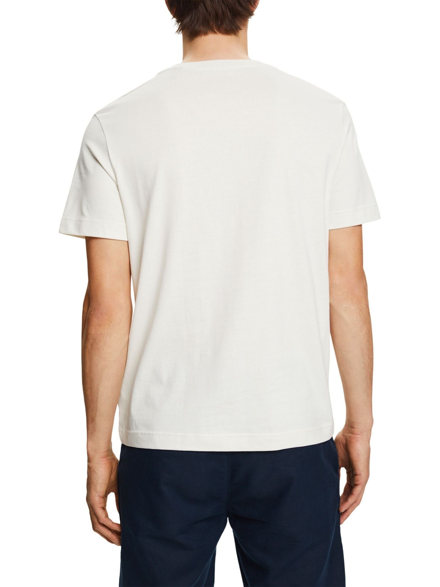 Frontprint, by T-Shirt Esprit T-Shirt mit Baumwolle edc ICE (1-tlg) 100%