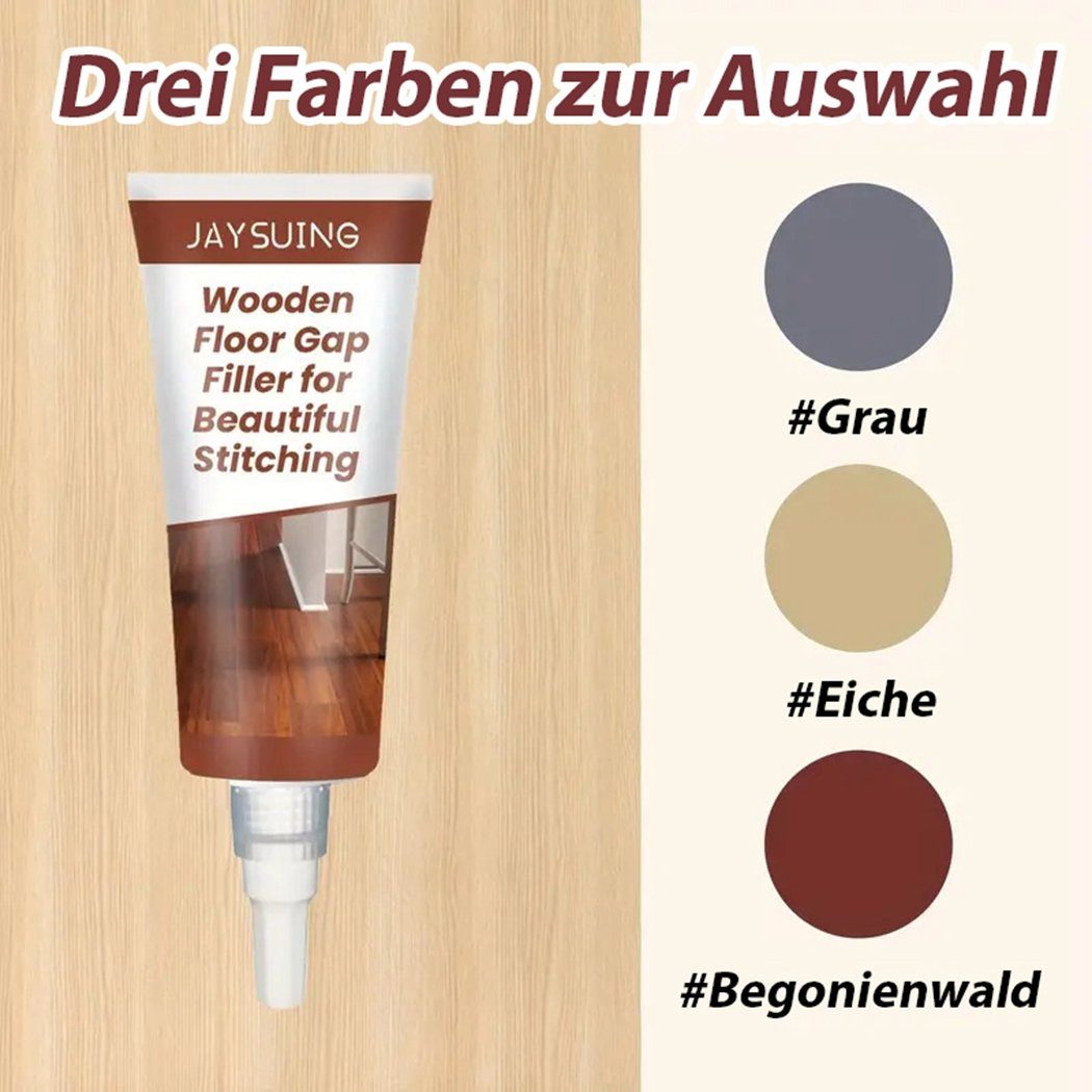 TUABUR Fugenfueller Massivholz-Holzmöbel-Bodenkratzreparatur Holzboden-Nahtmittel, light brown