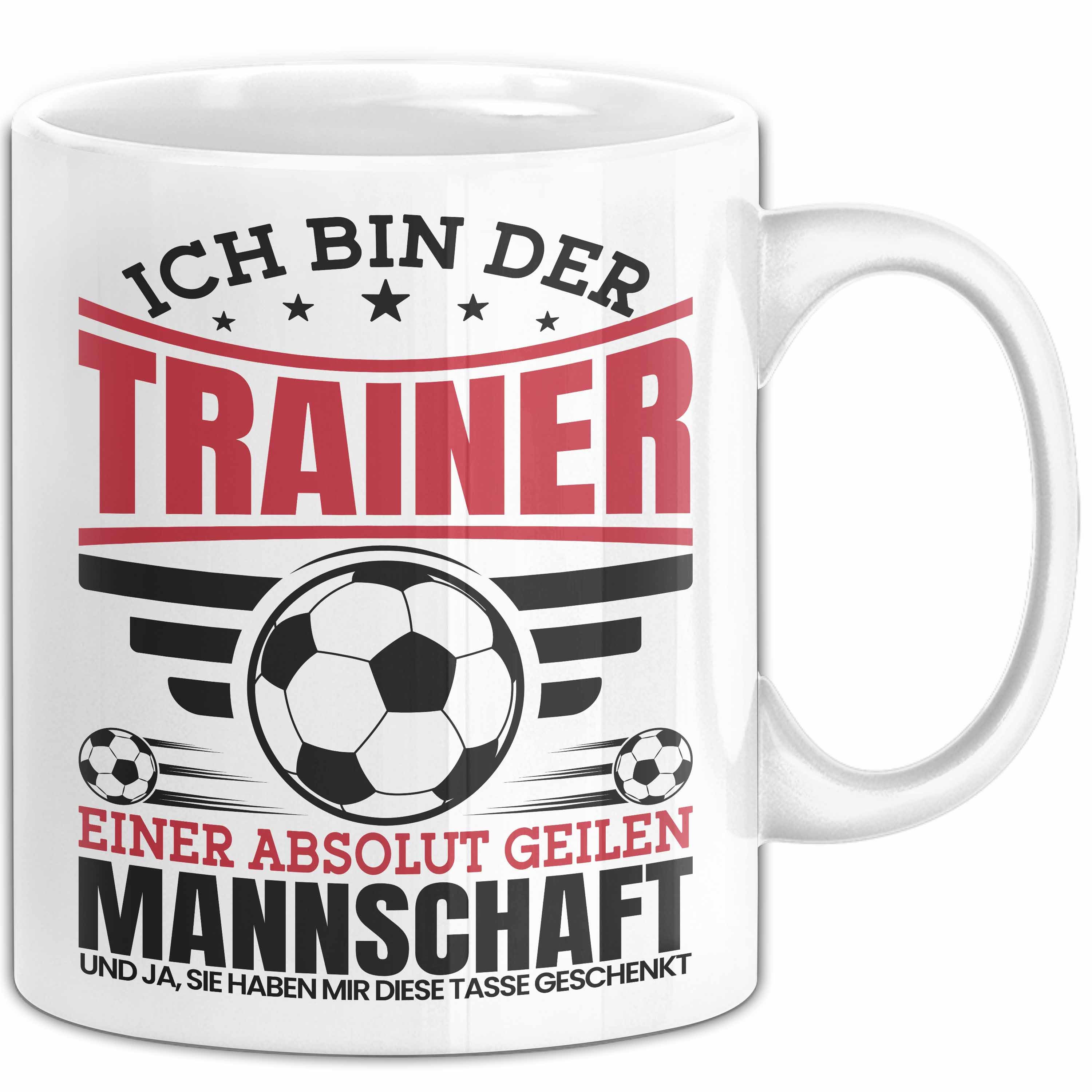 Trendation Tasse Fußball-Trainer Tasse Geschenk Coach Bester Trainer Ich Bin Der Traine