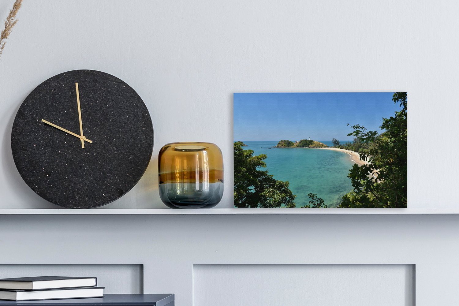 OneMillionCanvasses® Nationalpark Meer St), auf das Wandbild Lanta 30x20 im Leinwandbilder, cm (1 Leinwandbild Blick Koh Thailand, Aufhängefertig, in Wanddeko,