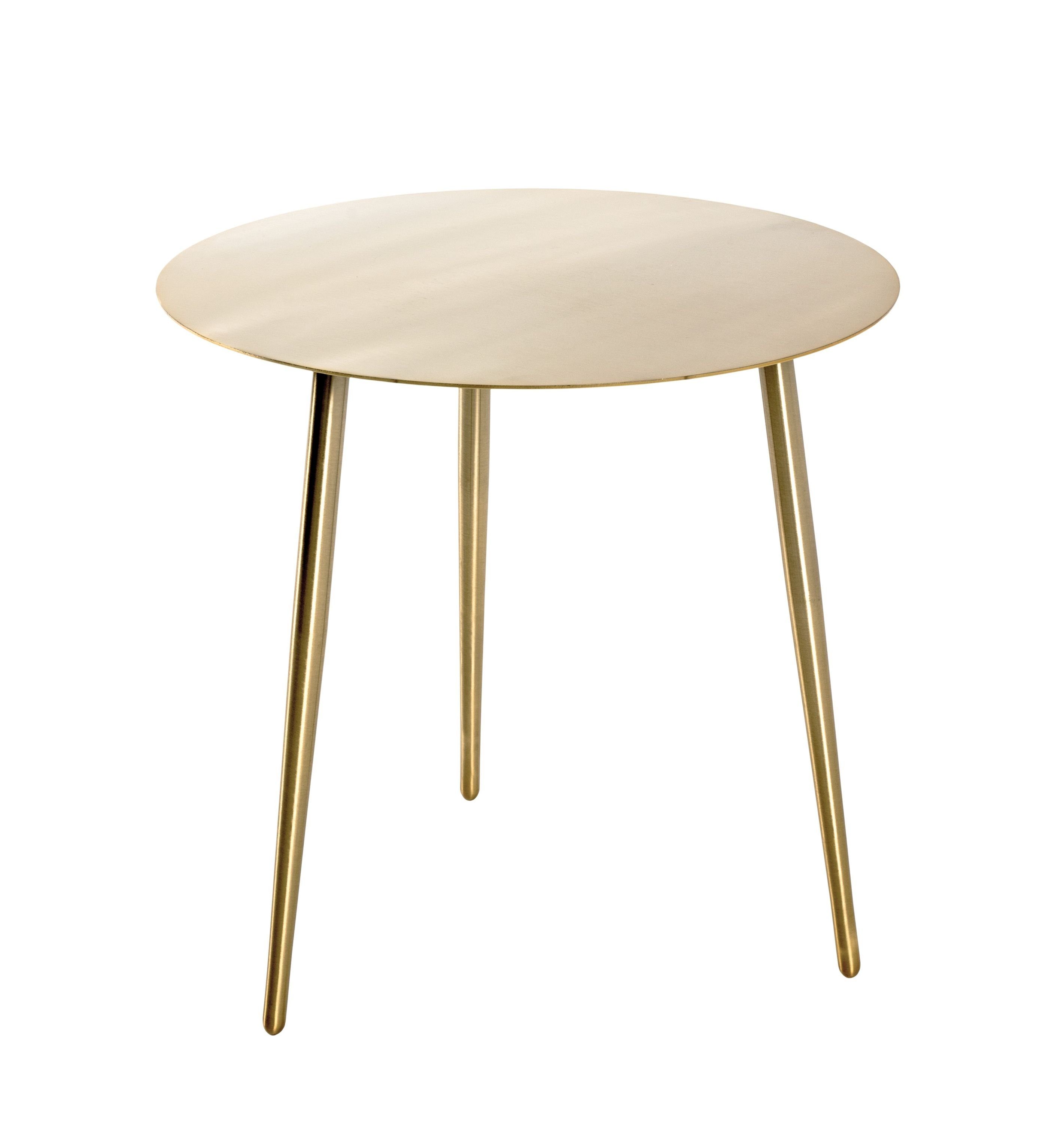 Möbel (DH Beistelltisch HAKU 45x45 Kaffeetisch DH gold cm cm) HAKU Beistelltisch 45x45 Beistelltisch,