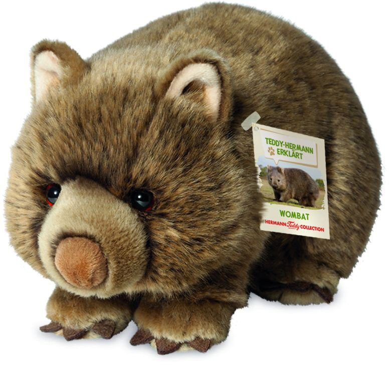 Teddy Hermann® Kuscheltier Wombat, 26 cm, zum Teil aus recyceltem Material