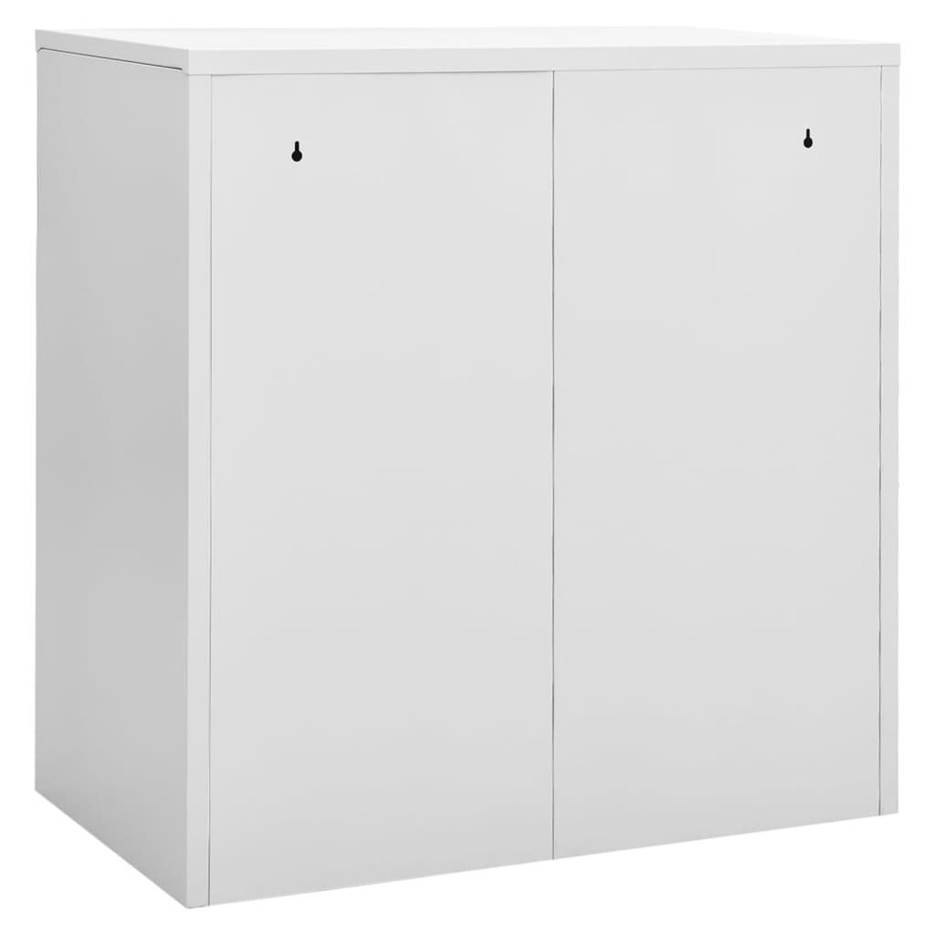 vidaXL Aktenschrank Schließfachschränke 2 Stk Blau und Hellgrau 90x45x92,5cm Stahl