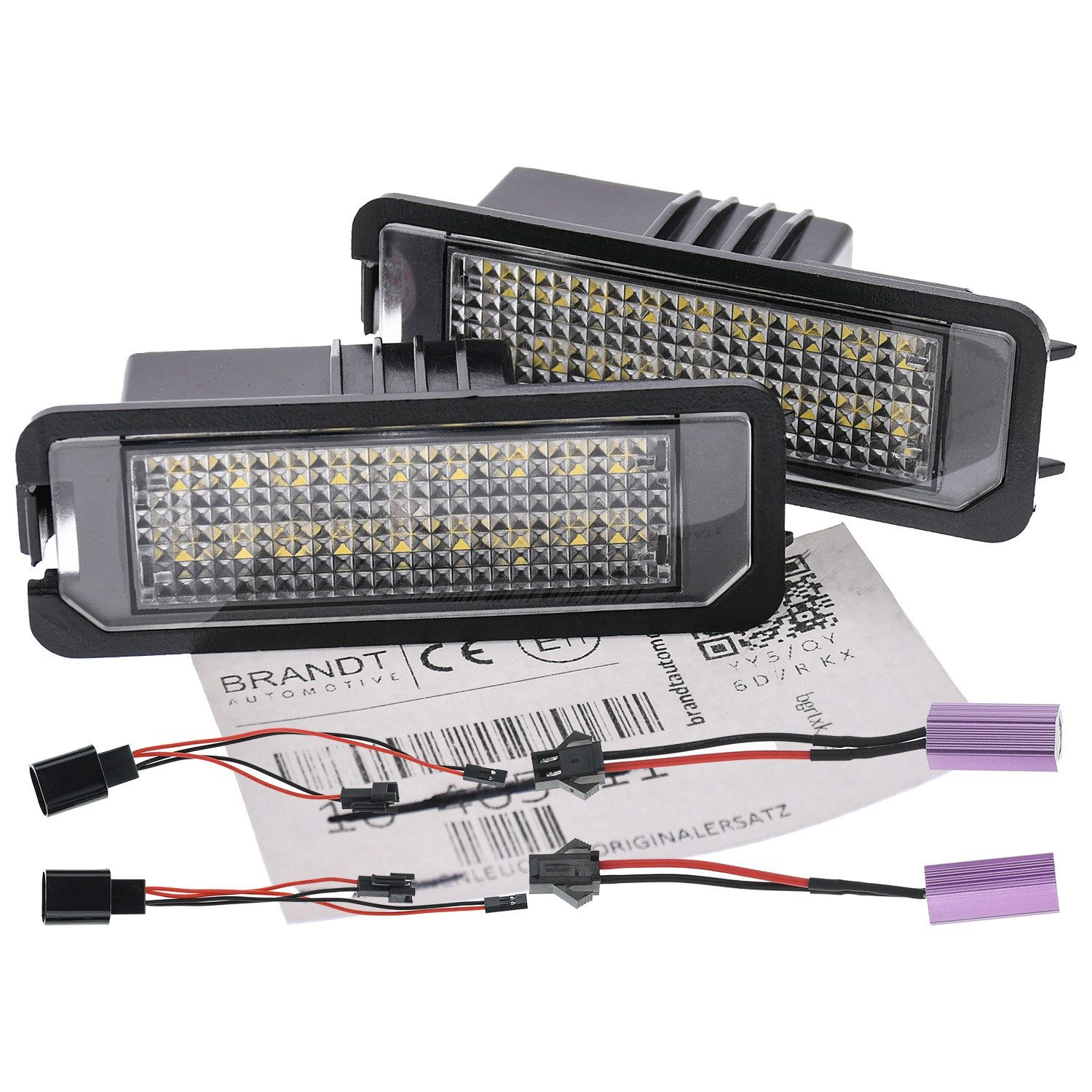 BRANDT AUTOMOTIVE KFZ-Ersatzleuchte LED Kennzeichenleuchten Auto Kennzeichenbeleuchtung, für Porsche 911 991 991 (11–25); 911 Carrera 991.1 (12–16); 911 Ca...