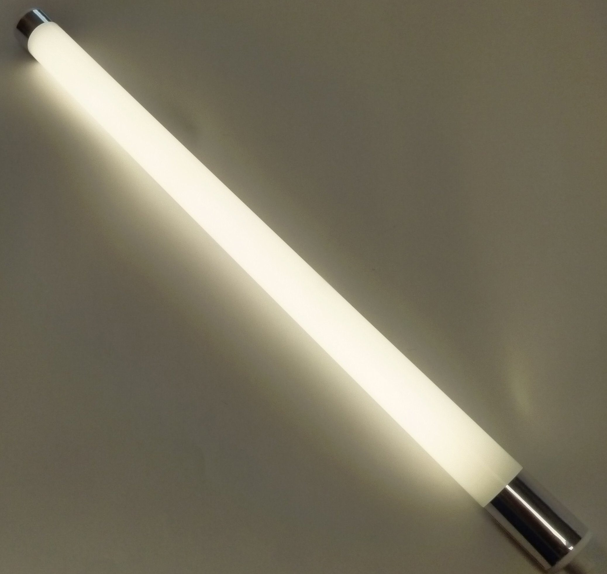 W Wandleuchte LED XENON Stab Weiß, LED LED T8, K-Röhre VISION Röhre IP20 63cm Xenon Kalt WK 9 9945