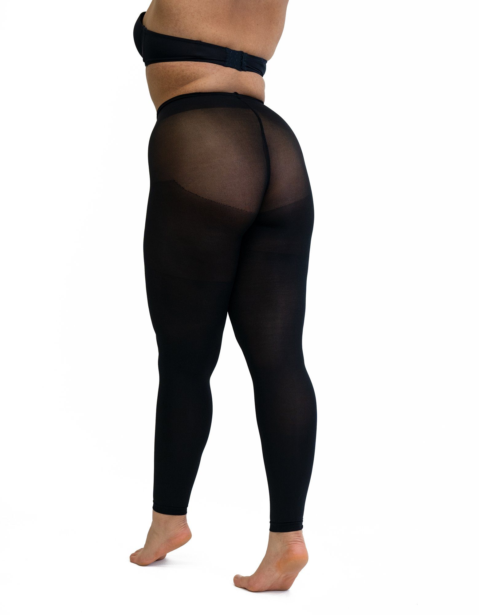 disée Feinstrumpfleggings disée Damen Bodyshaping Leggings Feinstrumpfhose blickdicht 80 DEN superweich mit Wäscheflachnaht und Baumwollzwickel
