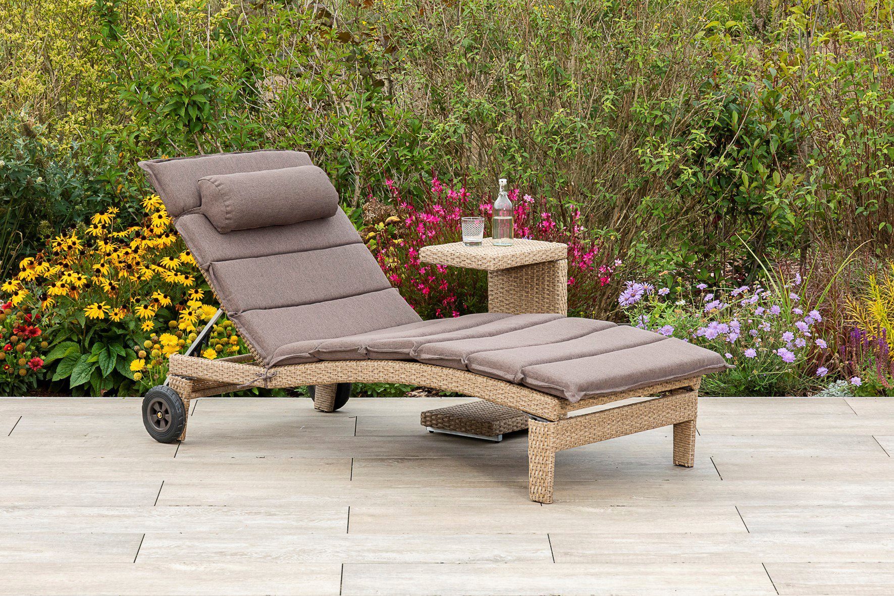 MERXX Gartenmöbelset »Andalusia«, (2tlg), Gartenliege mit Auflage und