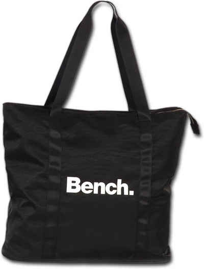 Bench. Schultertasche Bench sportliche Сумки для покупок Bag (Schultertasche, Schultertasche), Damen, Jugend Tasche strapazierfähiges Textilnylon schwarz, Uni
