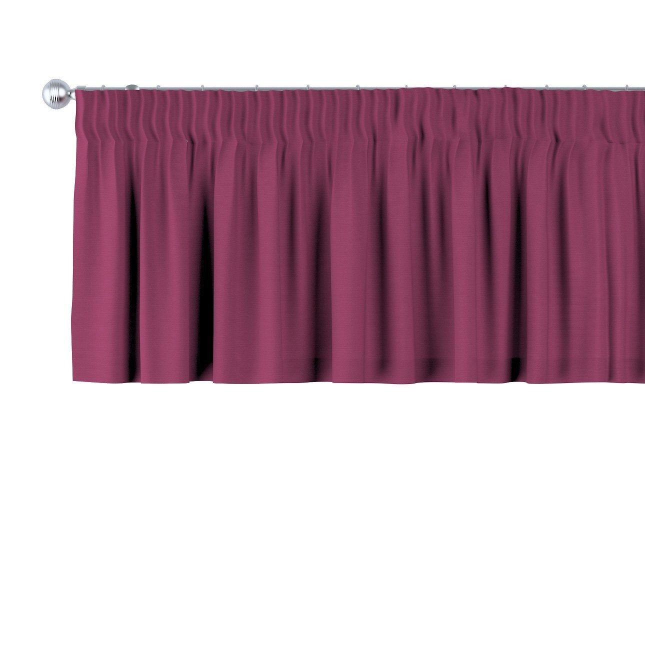 Vorhang mit Kräuselband 130 x 40 cm, Cotton Panama, Dekoria pflaume