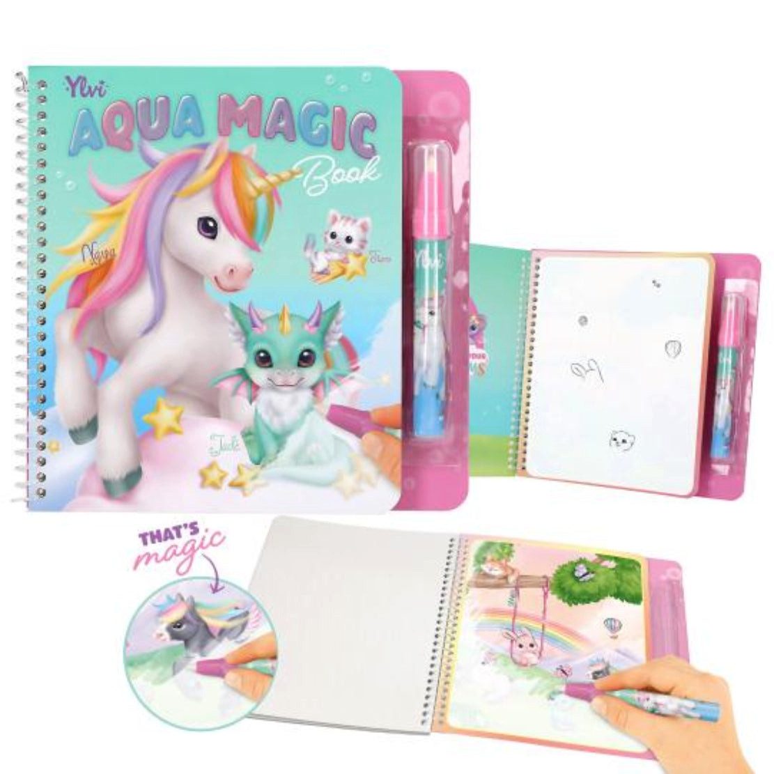 Depesche Malbuch Ylvi Aqua Magic Book - Wassermalbuch wiederverwendbar