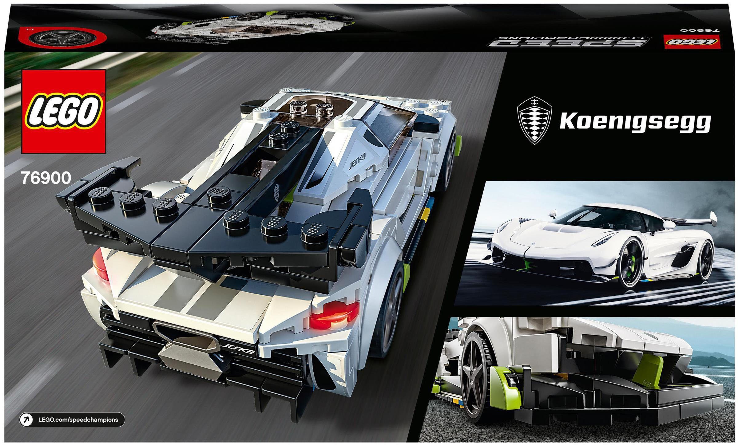 Jesko LEGO® St) Speed Koenigsegg LEGO® (76900), Konstruktionsspielsteine (280 Champions,