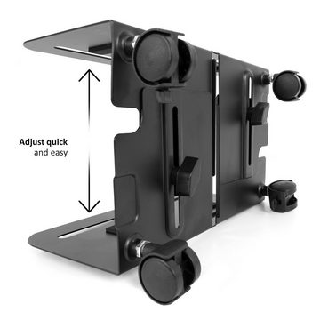 Maclean MC-851 Halterung, (PC-Ständer Universal Computer Ständer bis 10kg mit Rollen)