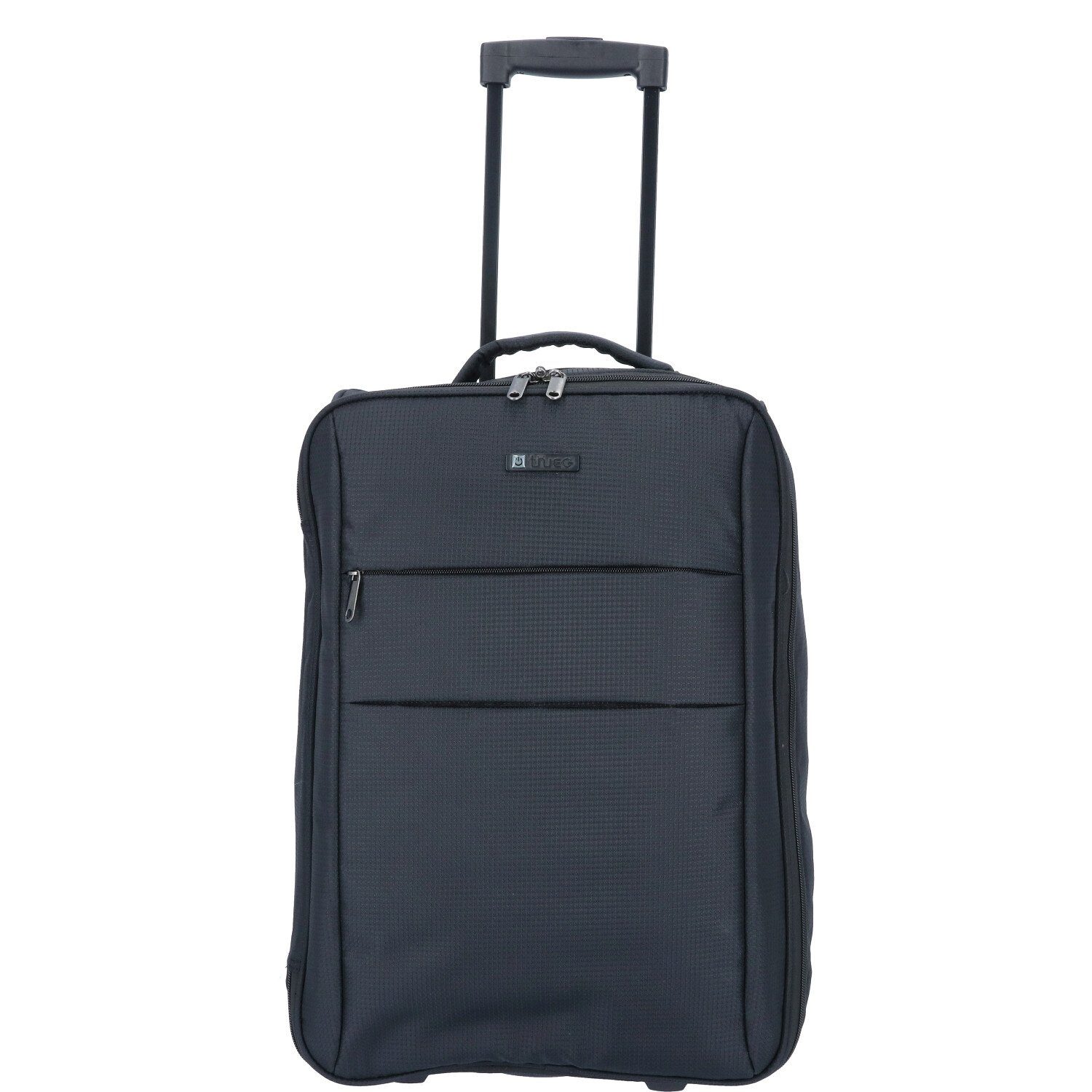 TheTrueC Koffer TheTrueC 2-Rad Trolley Faltbar UrbanCity schwarz, 4 Rollen Rollen