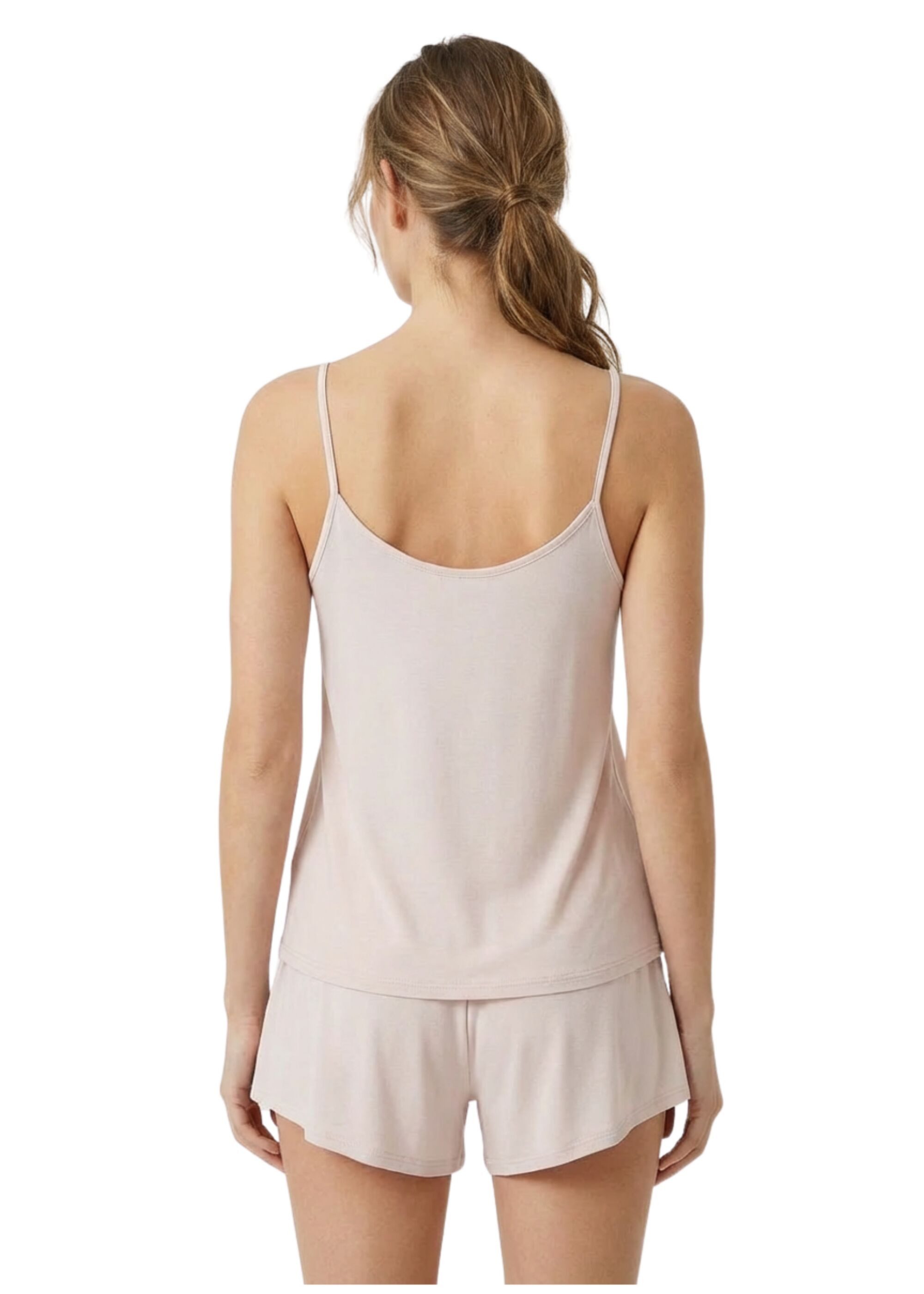 MYJAMA Pyjamashorts Bella mit Satinband
