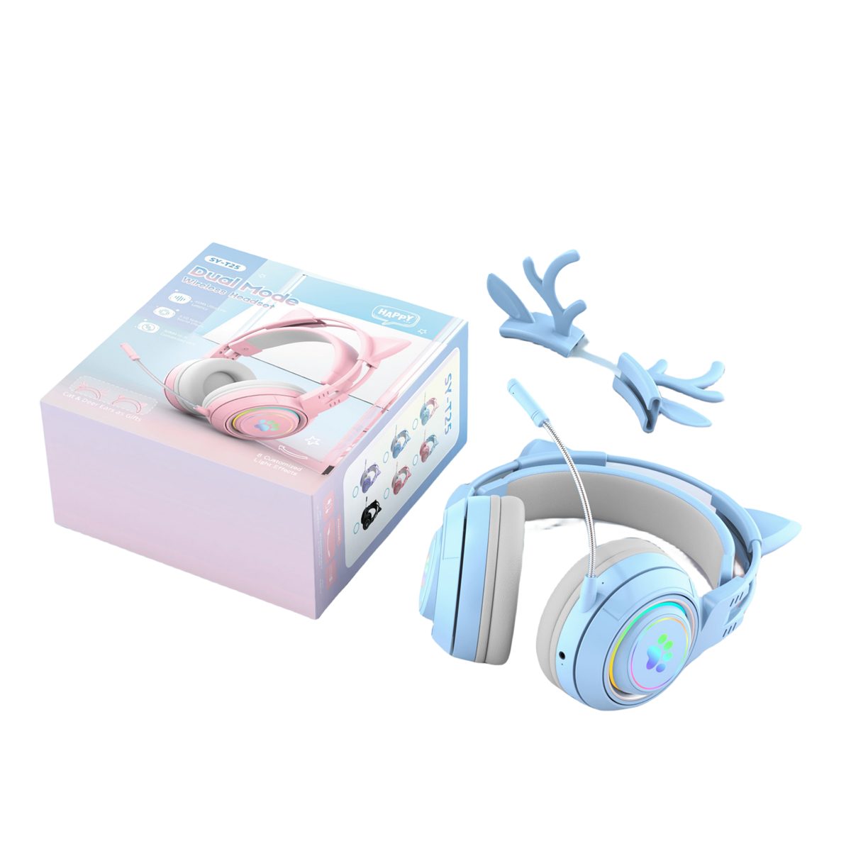 carefully selected Bluetooth-Gaming-Headset mit Ohrhörern, 20 Stunden  Akkulaufzeit On-Ear-Kopfhörer