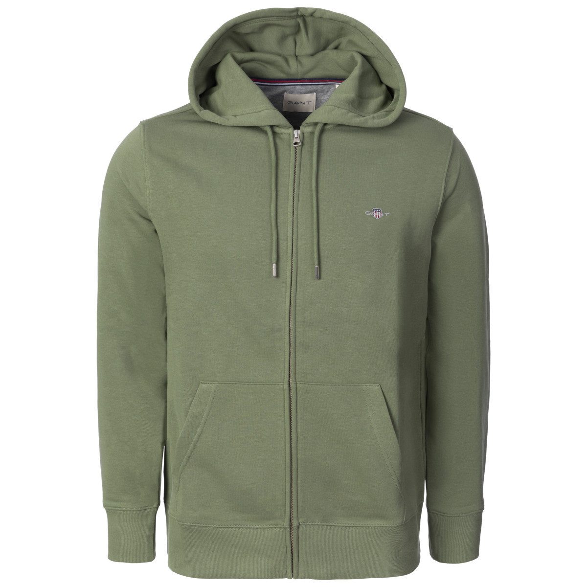 Gant Kapuzenpullover Reg Shield Full Zip Herren Hoodie, Pullover, Sweatshirt, Hoody, Langarmshirt