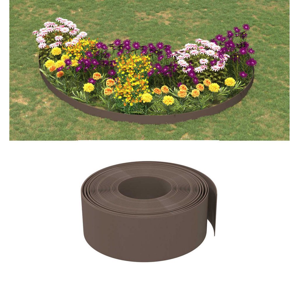 Thumbnail - vidaXL Rasenkante, Beeteinfassung 5 Stk. Braun 10 m 20 cm Polyethylen