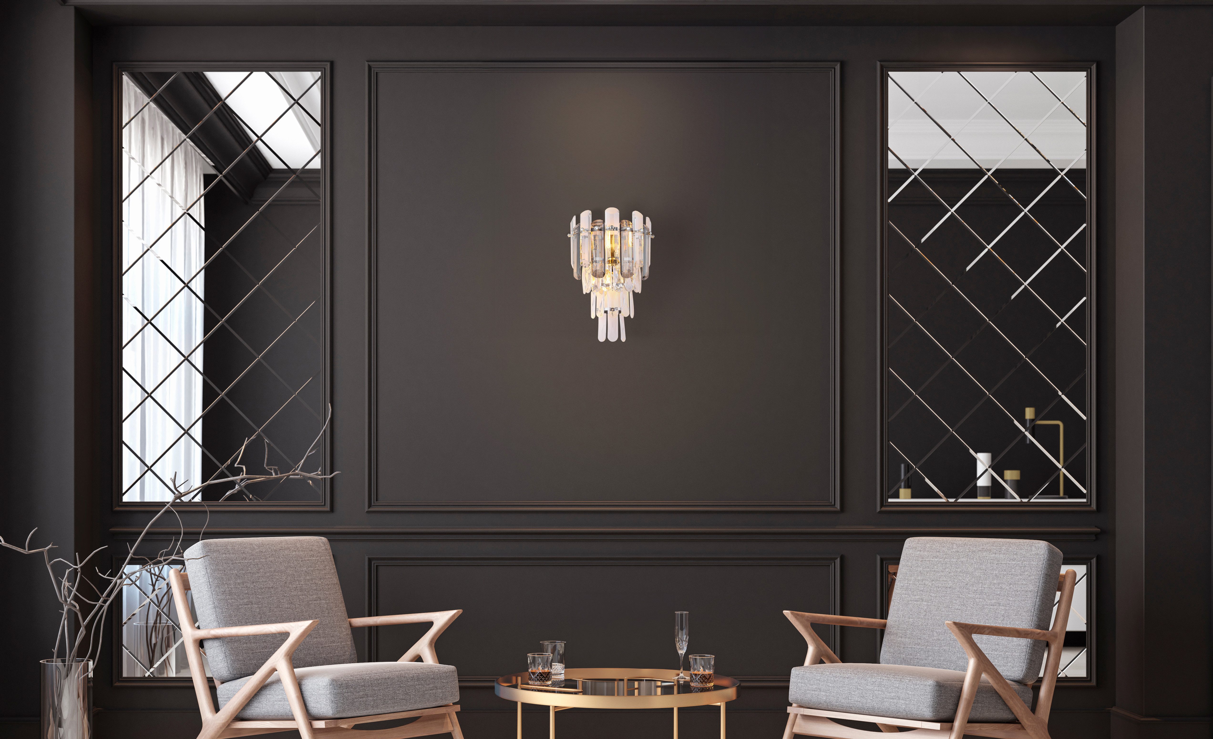 GLOBO LIGHTING Wandleuchte ORGINA, ohne Leuchtmittel, Wandlampe Wand Wohnzimmer Flur Wandbeleuchtung