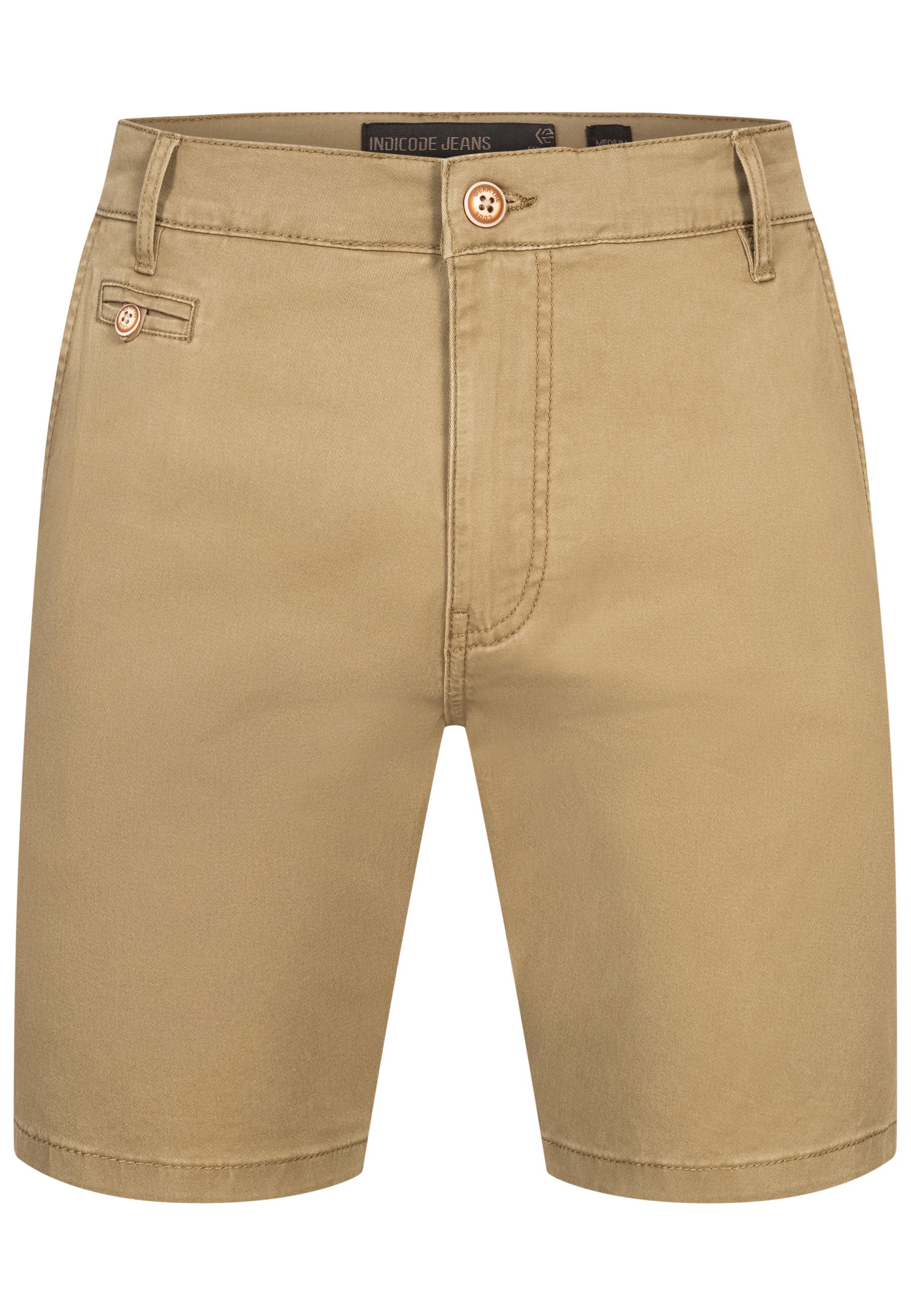 Indicode Chinoshorts Herren INSylvester Chino Shorts Herrenshorts aus elast günstig online kaufen