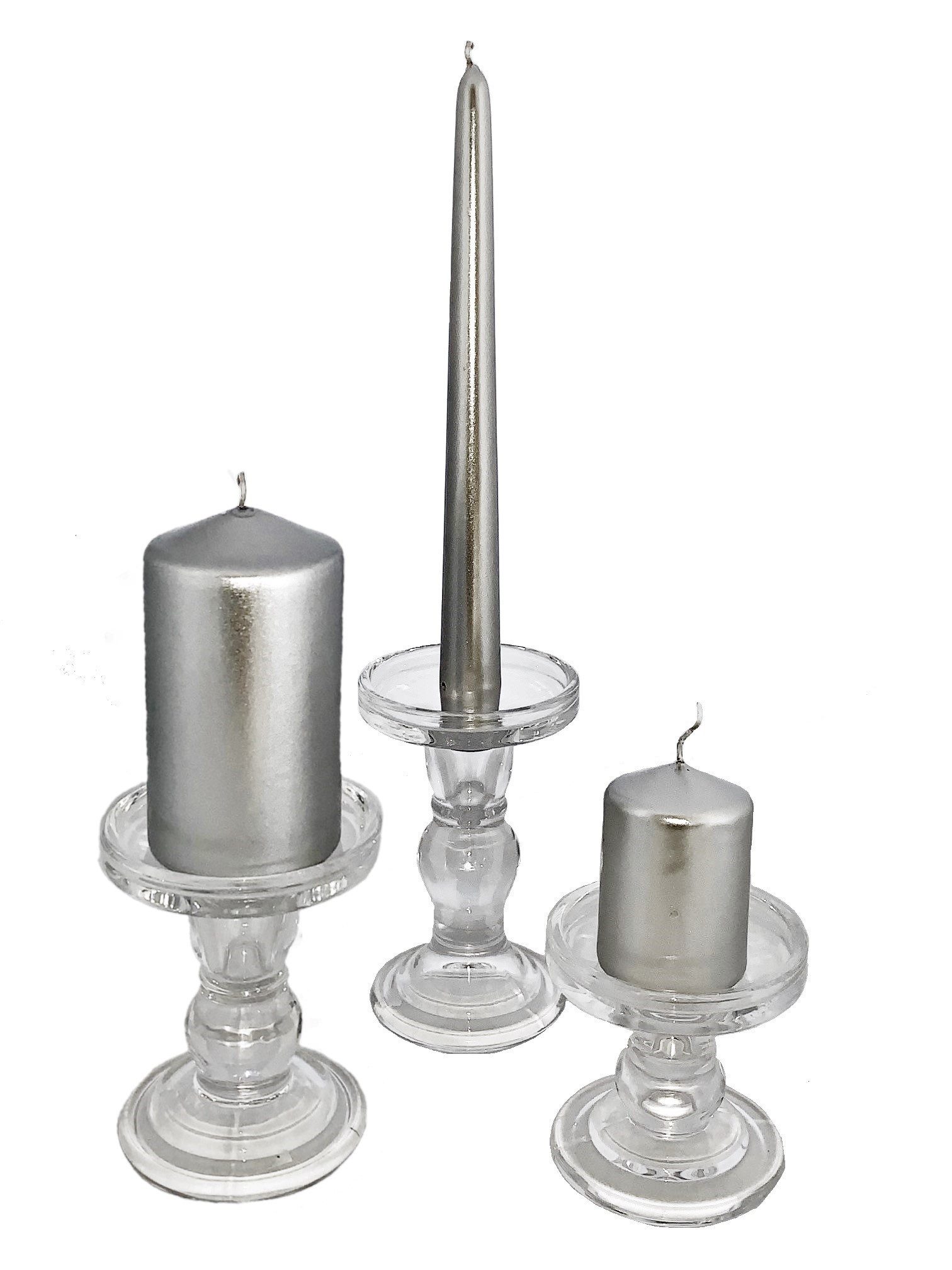 Sandra Rich Kerzenständer Kerzenhalter "DUAL", Kerzenständer für Spitz- & Stumpenkerzen