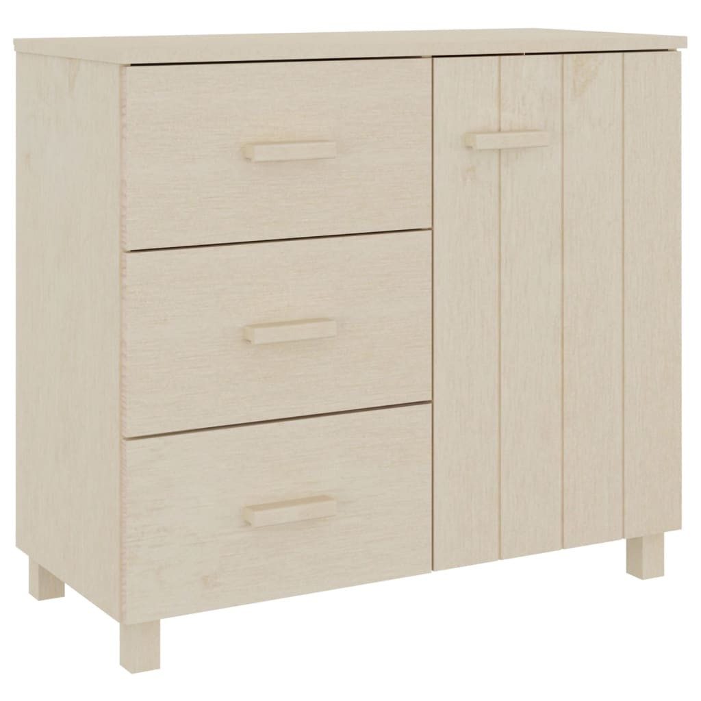 vidaXL Sideboard NA Sideboard Honigbraun 90x40x80 cm Massivholz Kiefer