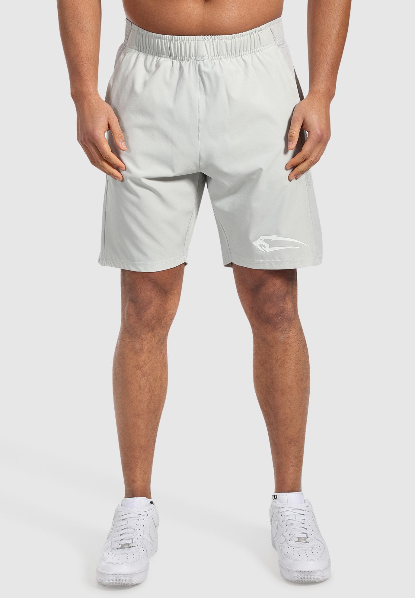 Smilodox Shorts Powerfit Triple, Ultrabequeme Sporthose, Schnelltrocknend atmungsaktiv Sweatshorts mit Tunnelzug, Kurze Shorts für Fitness Jogging Freizeit