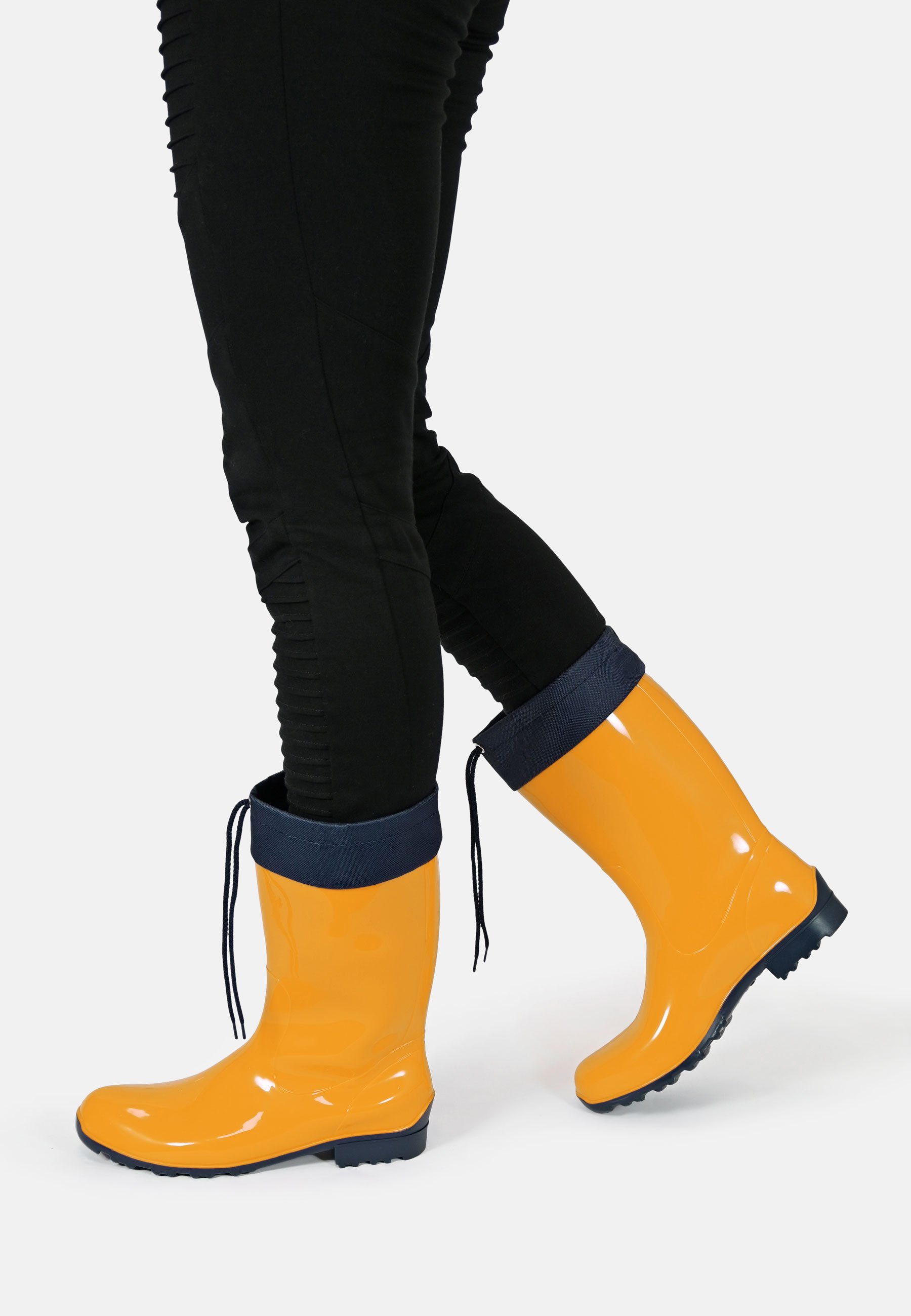Regenliebe de Fieselregen Gummistiefel mit Stulpe halblang farbenfroh und wasserdicht – Bild 3 von 5