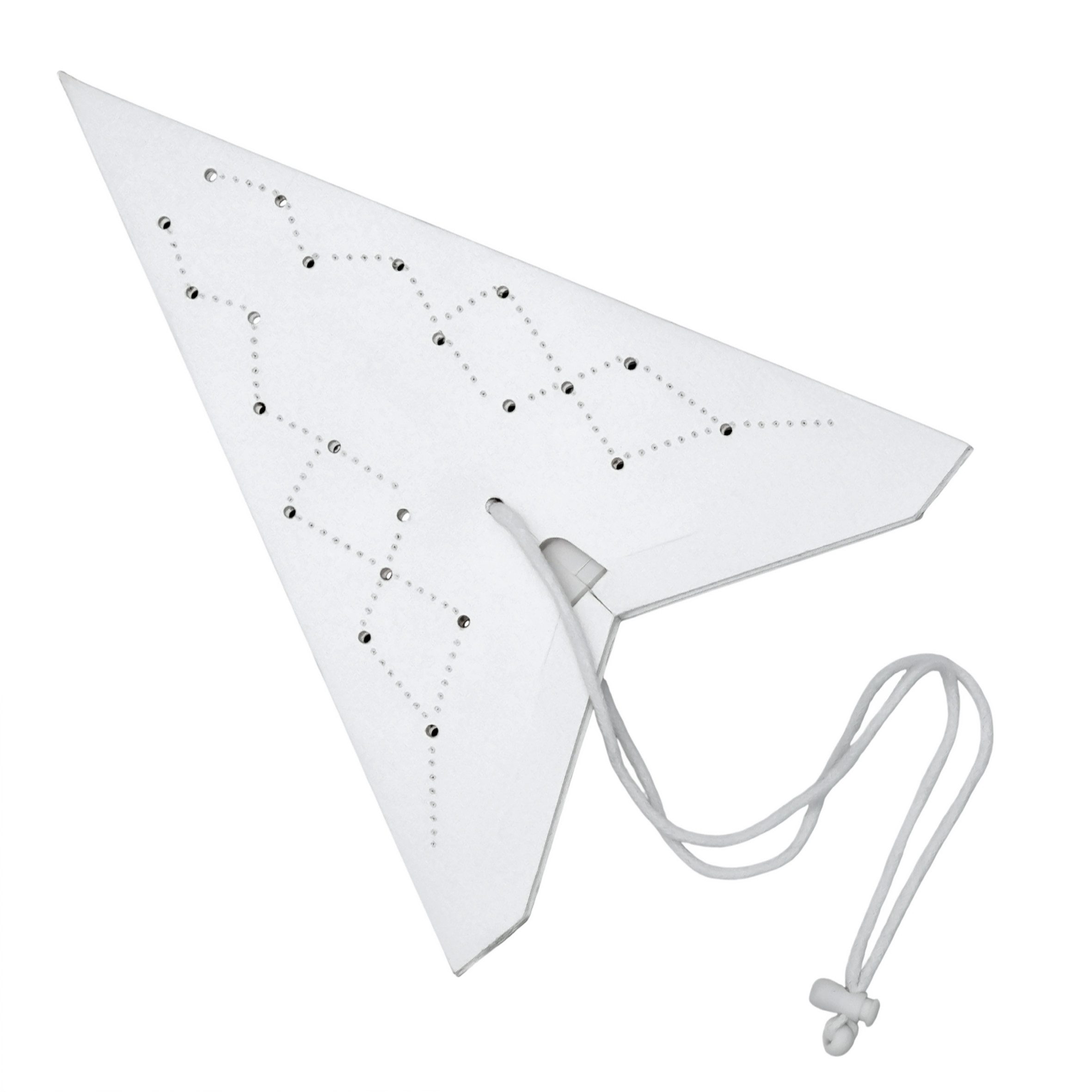 Spetebo LED Stern Sternenlampe 44x13x68 cm - Star with lighting -, An / Aus, ohne Leuchtmittel, warmweiß, Stern Tischlampe mit Papier Lampenschirm - Weihnachten – Bild 5 von 5