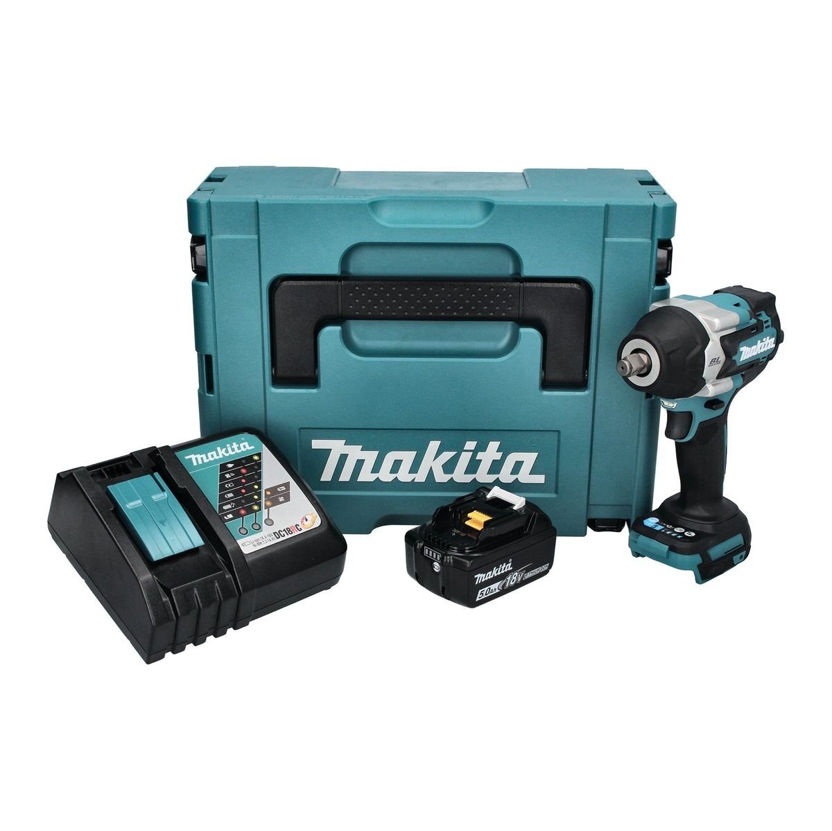 Thumbnail - Makita Akku-Schlagschrauber DTW 700 RT1J Akku Schlagschrauber 18 V 700 Nm 1/2" XPT Brushless + 1x