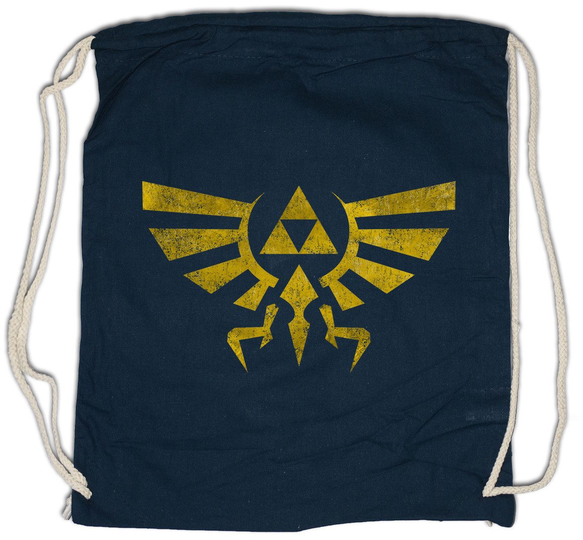 Urban Backwoods Turnbeutel Triforce Vintage Logo Turnbeutel Shirt Legend Link Symbol Zelda Game (1-tlg), Sign Insignia Symbol