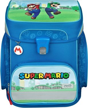 Scooli Schulranzen EasyFit, Super Mario (Set, 5-tlg)