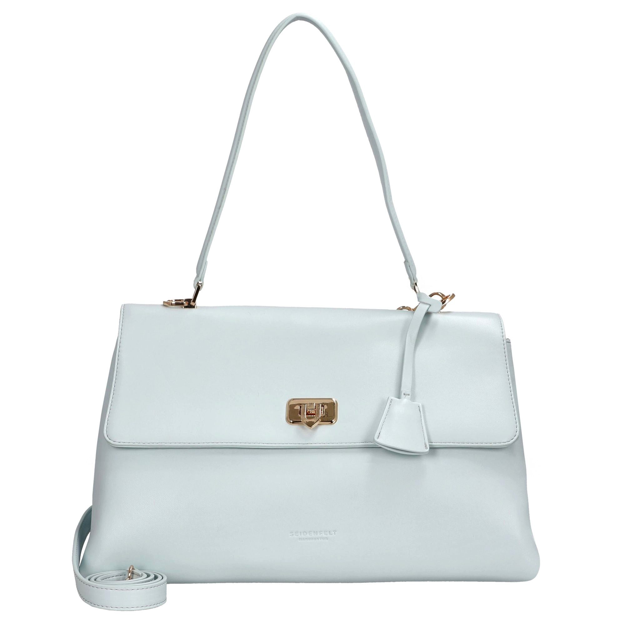 Seidenfelt Manufaktur Umhängetasche Lilla Edet Office Bag - Schultertasche 36 cm (sea salt blue)