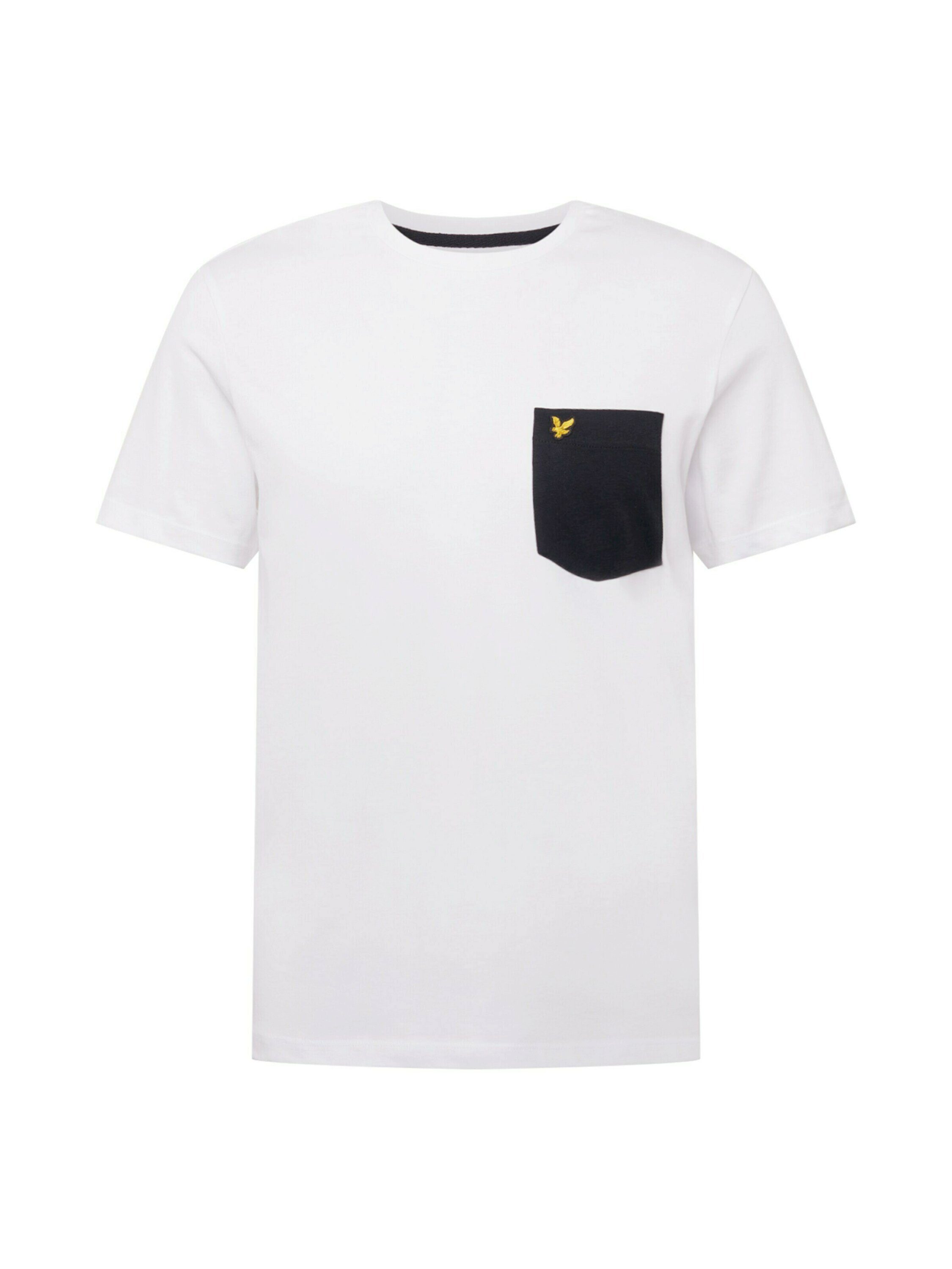 Lyle & Scott T-Shirt (1-tlg) Weiß/Schwarz
