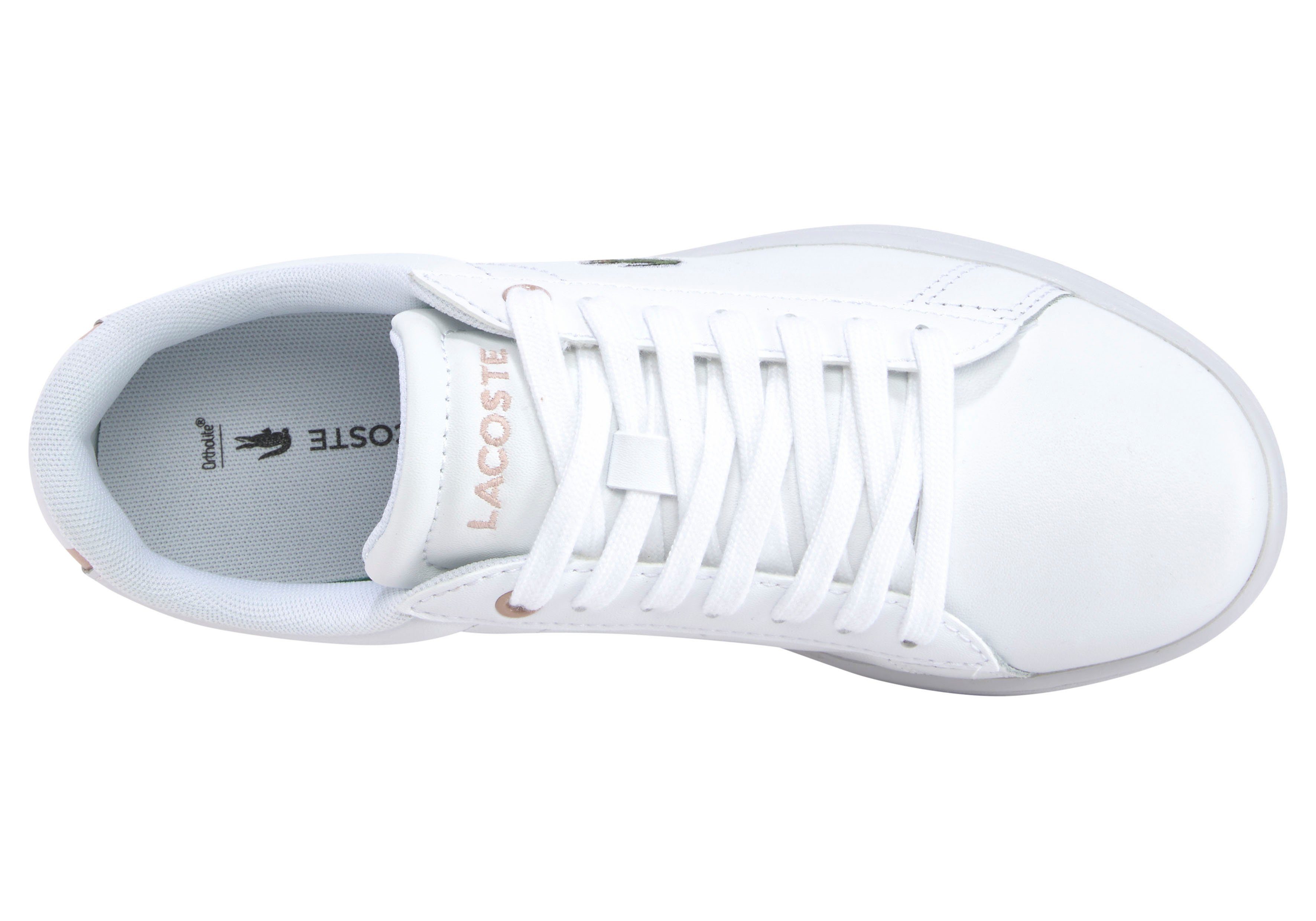 Lacoste CARNABY EVO BL 21 1 SF weiß-pink Sneaker