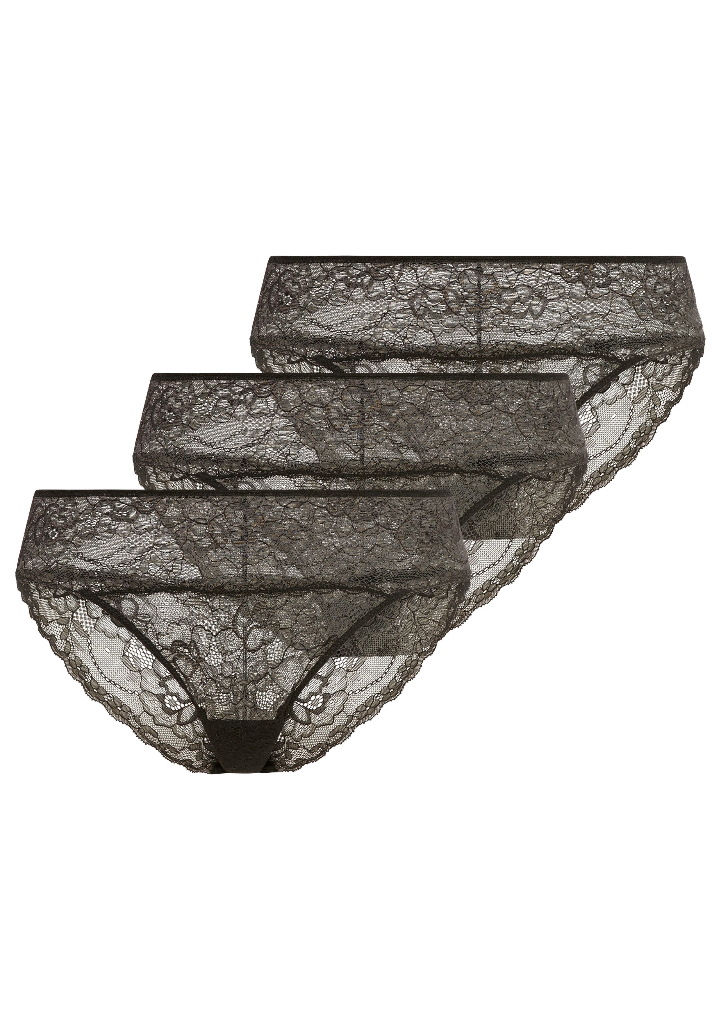 YSABEL MORA Midislip (3er Pack) leicht, weich, zarte Spitze