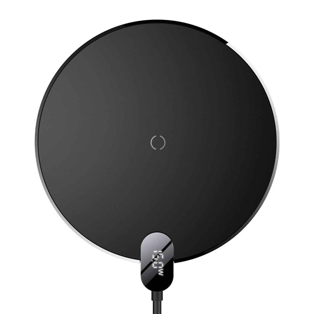Baseus BS-W526 Wireless Charger (Einzelgerät, Einzelgerät, Kabelloses Ladegerät 15 W mit LED-Anzeige und Qi-Standard)