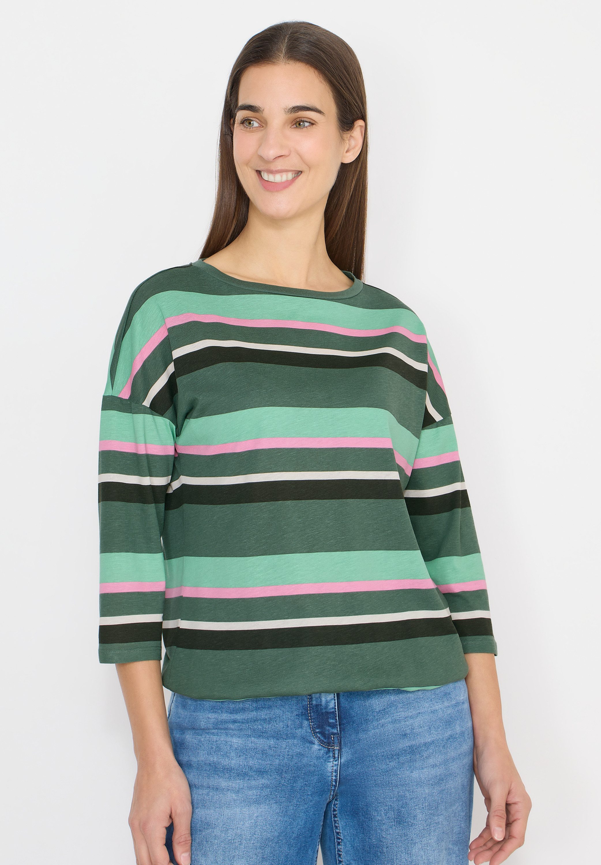 CECIL 3/4-Arm-Shirt mit 3/4 Ärmeln