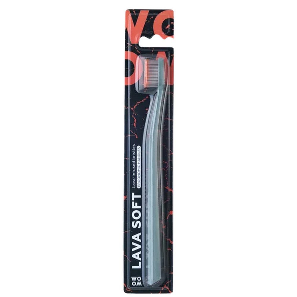 WOOM Zahnbürste Lava Soft Weiche Zahnbürste