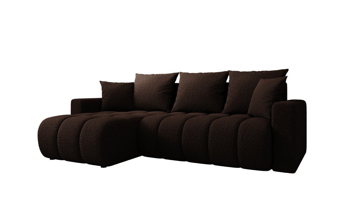 Luxusbetten24 Schlafsofa Designer Sofa Giulio L, mit Stauraum und Schlaffunktion