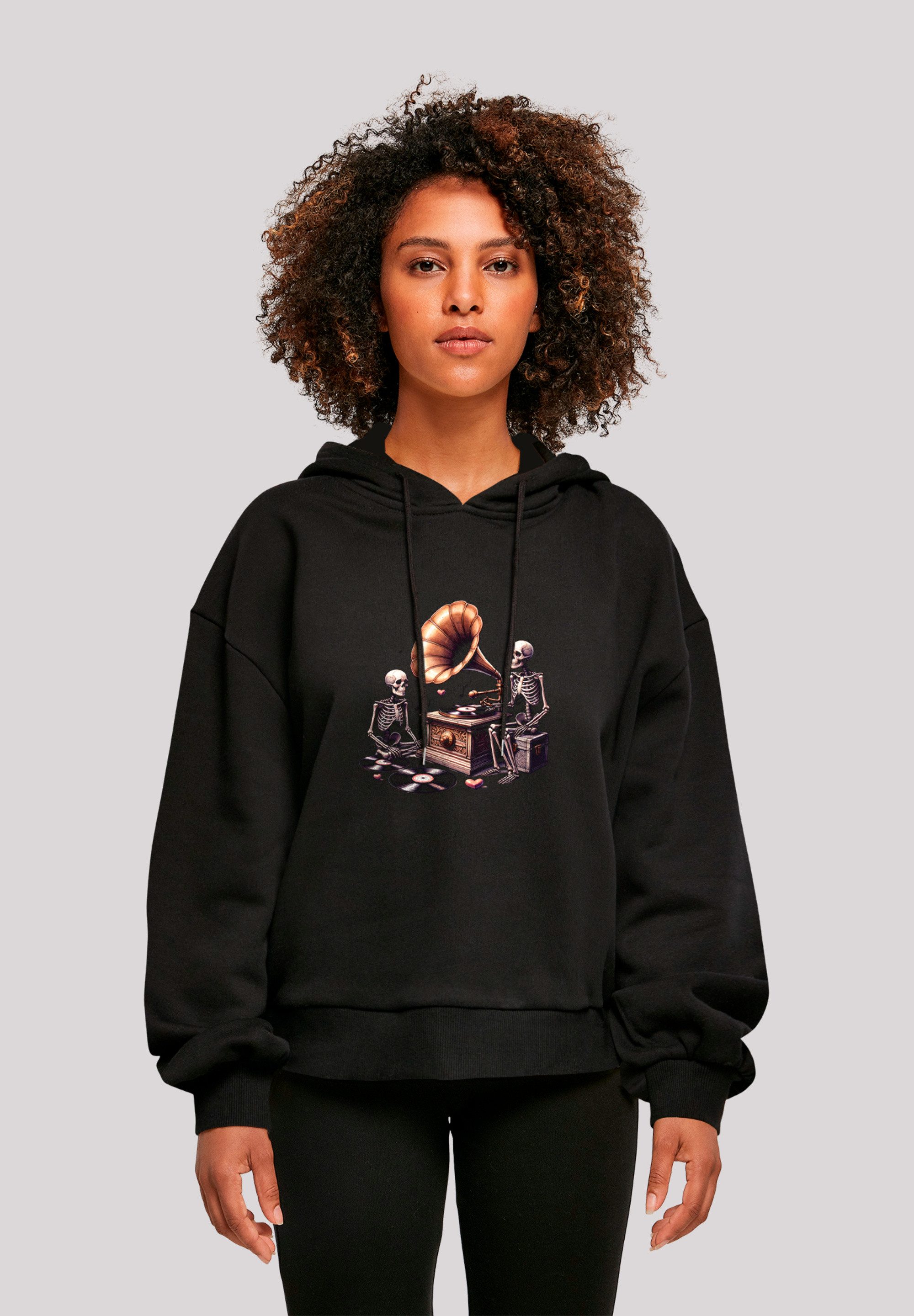 F4NT4STIC Sweatshirt "Gothic Skeleton Vintage Plattenspieler", Premium Qual günstig online kaufen