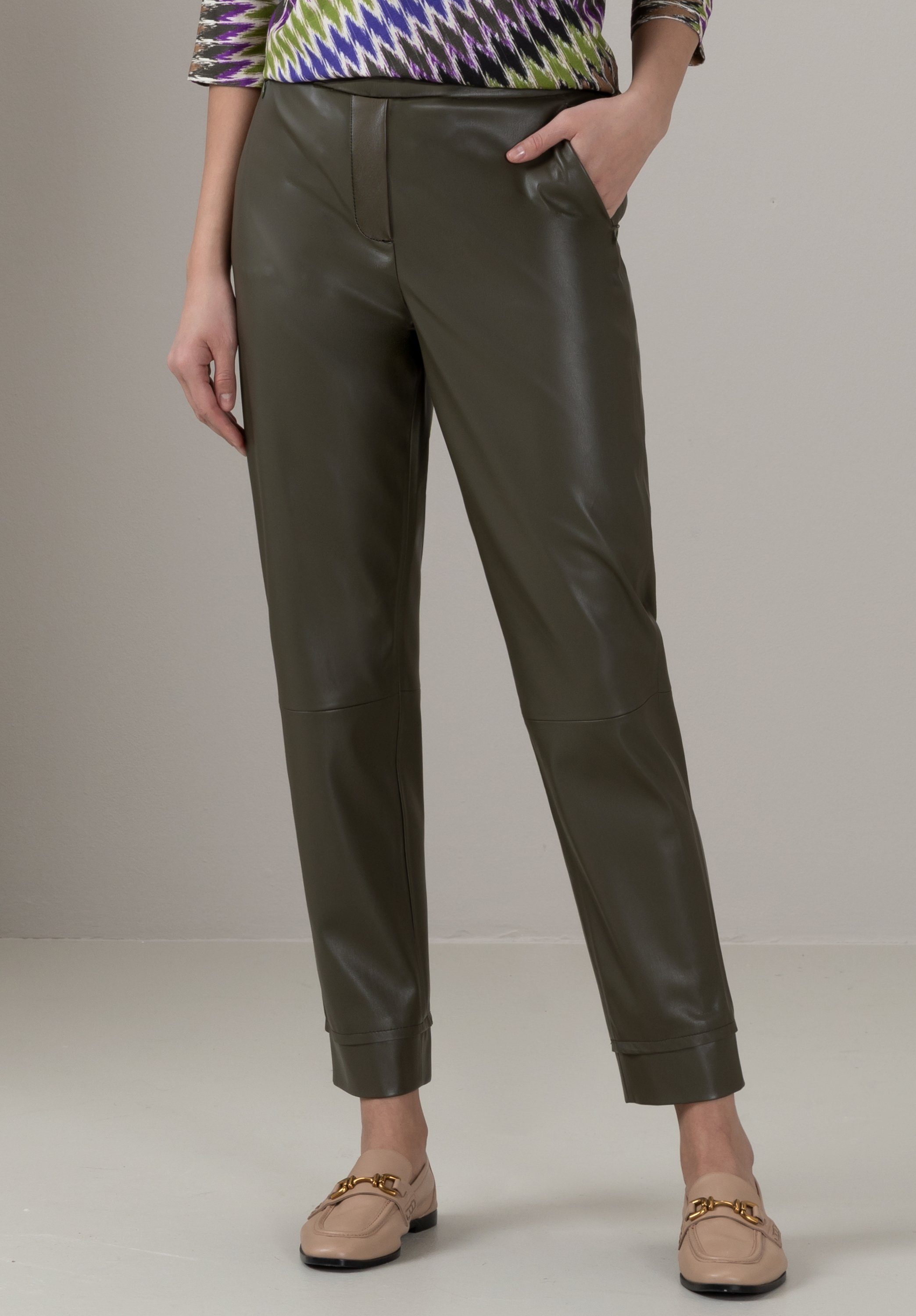 bianca Lederimitathose DENVER in schmaler Silhouette günstig online kaufen